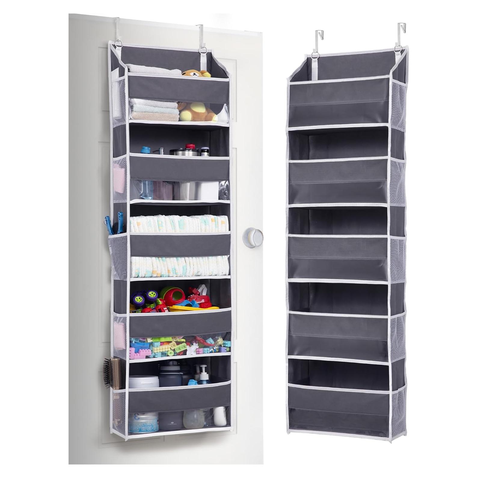 Organizador de Puerta ULG 5 Bolsillos Grandes Gris 20 kg
