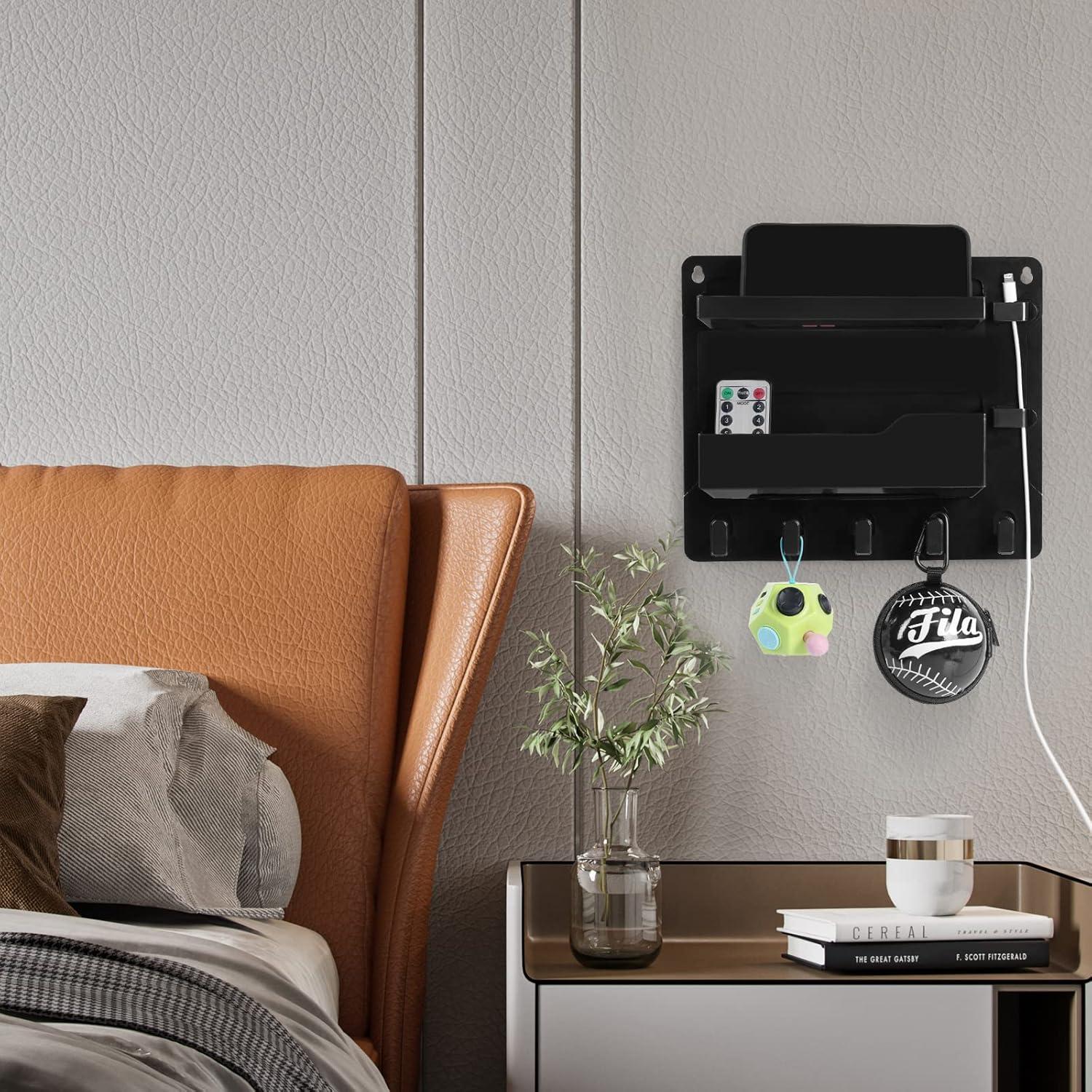 Organizador de Estante de Pared JUMEIHUI Negro 26x22cm