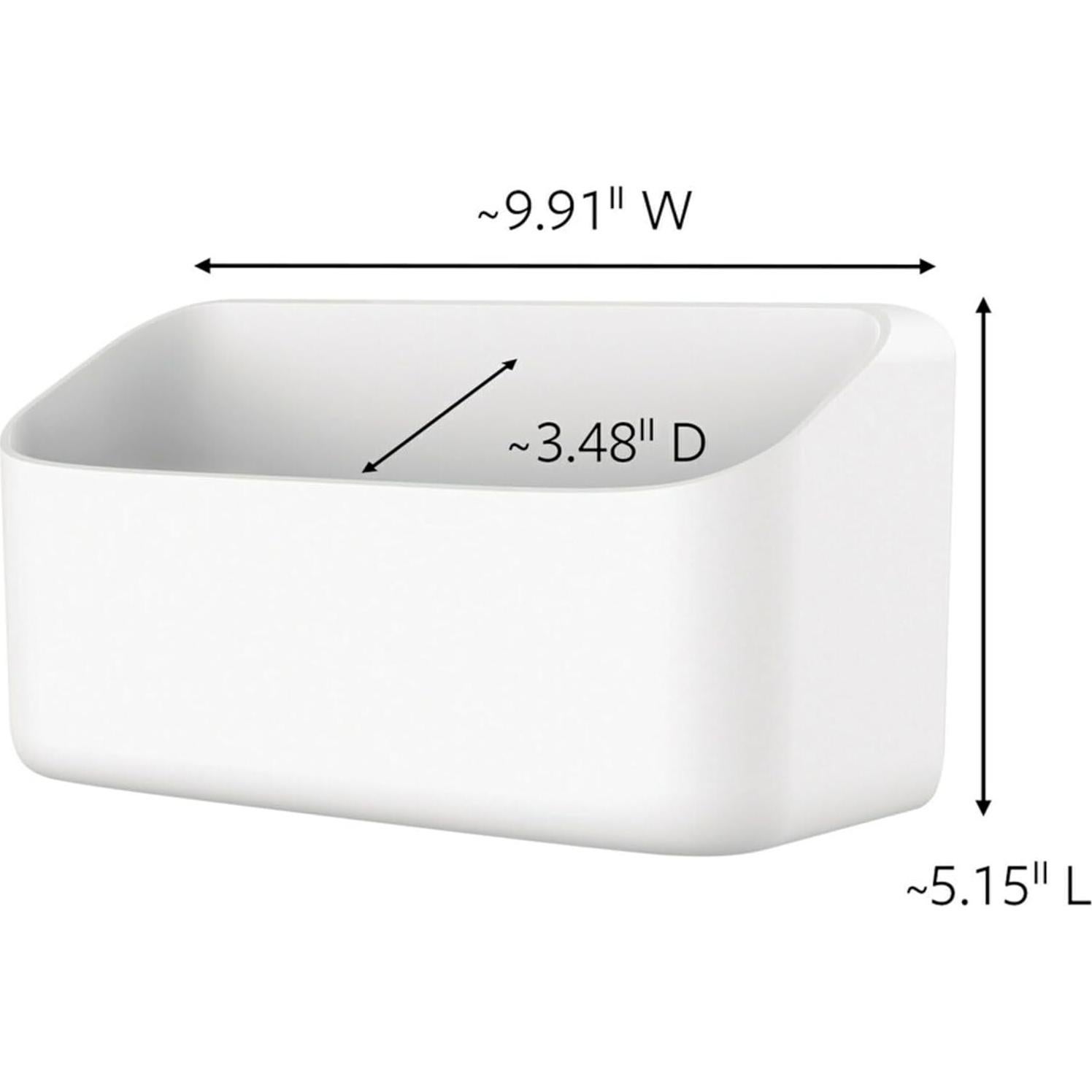 Caddy de Organización Command Blanco 10 Lb Autoadhesivo