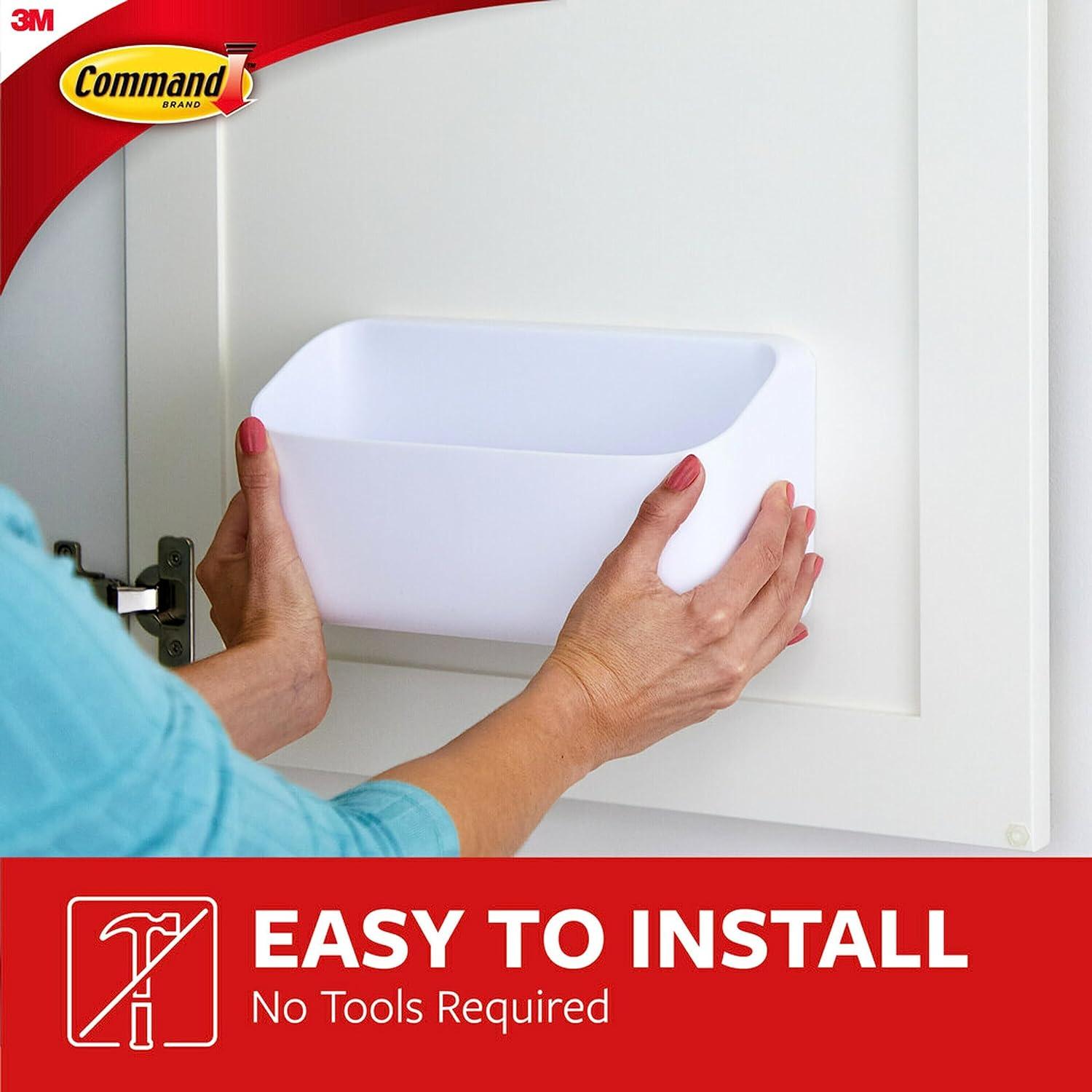 Caddy de Organización Command Blanco 10 Lb Autoadhesivo