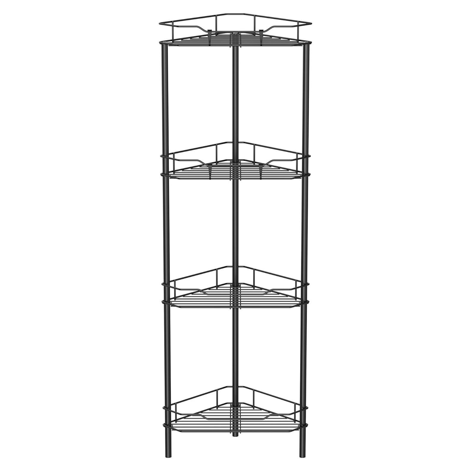 Organizador de Ducha de Esquina HuggieGems 4 Niveles Negro