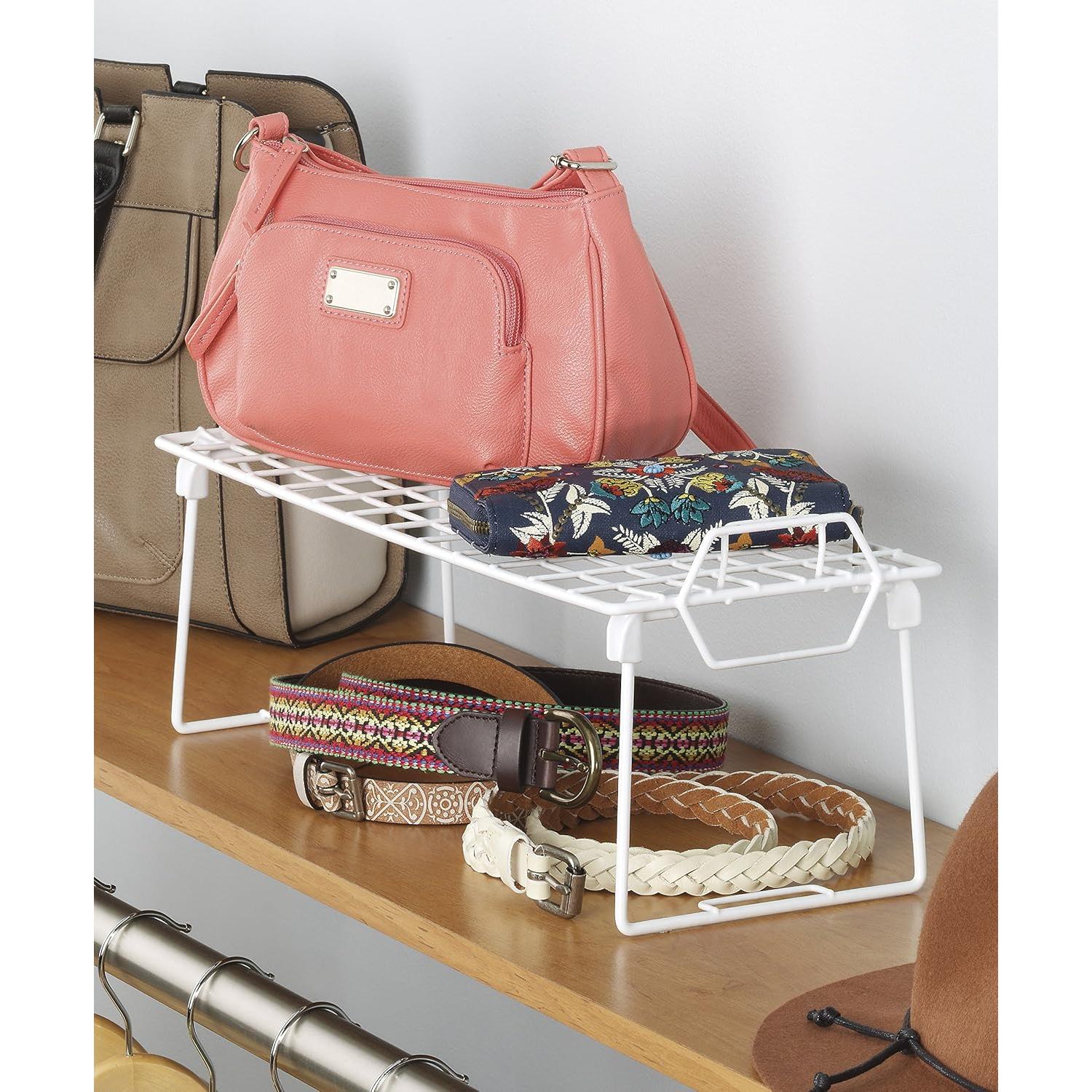 Estante apilable de rejilla Whitmor Mediano 45,72x17,78 cm Blanco