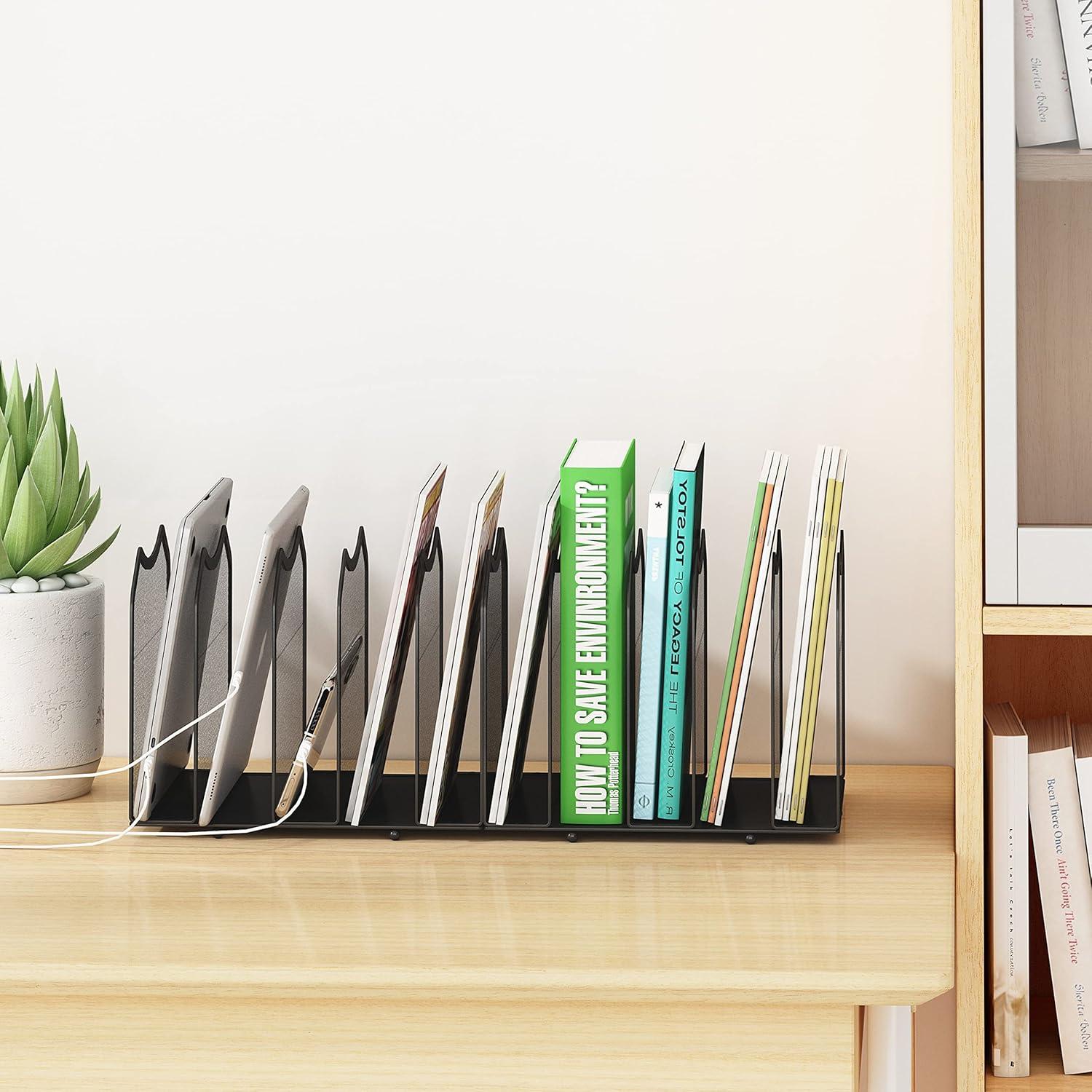 Organizador de Archivos de Malla Simple Trending 5 Secciones Negro