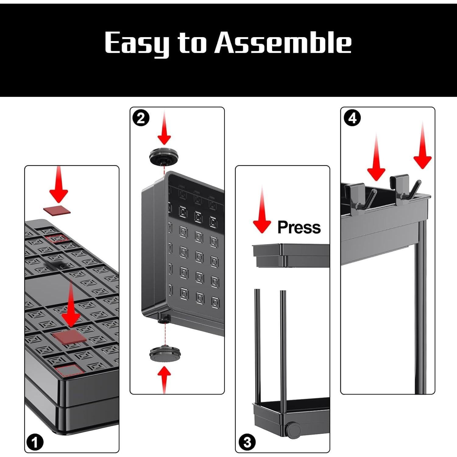 Organizador Bajo Fregadero Cicilyna 2 Niveles Negro