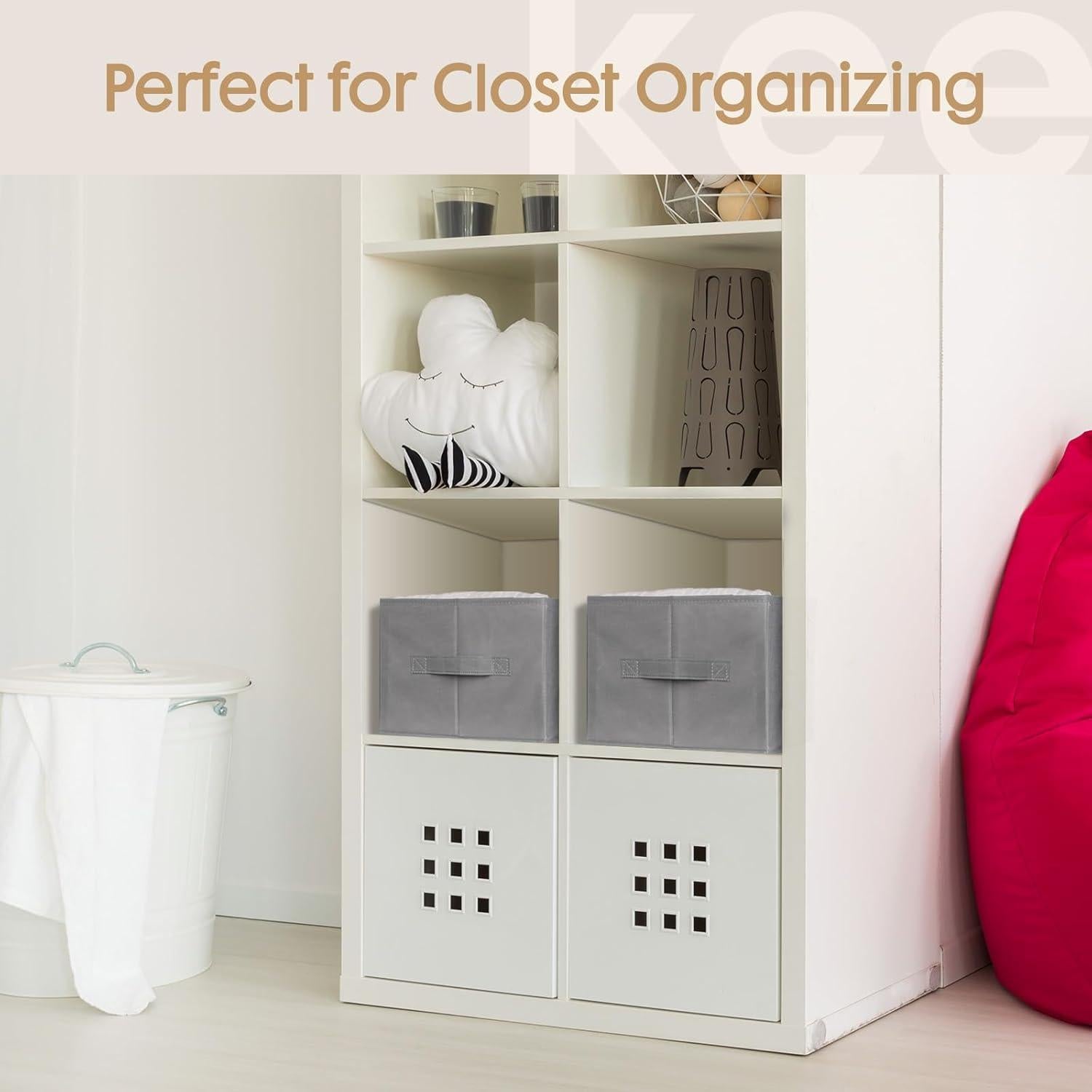 Organizadores de Ropa Criusia 6 Piezas Gris 33 Compartimentos