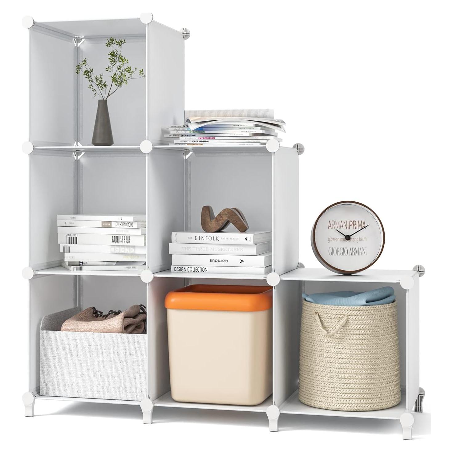 Organizador de Closet GIMTRR 6 Cubos Blanco 30x30 cm