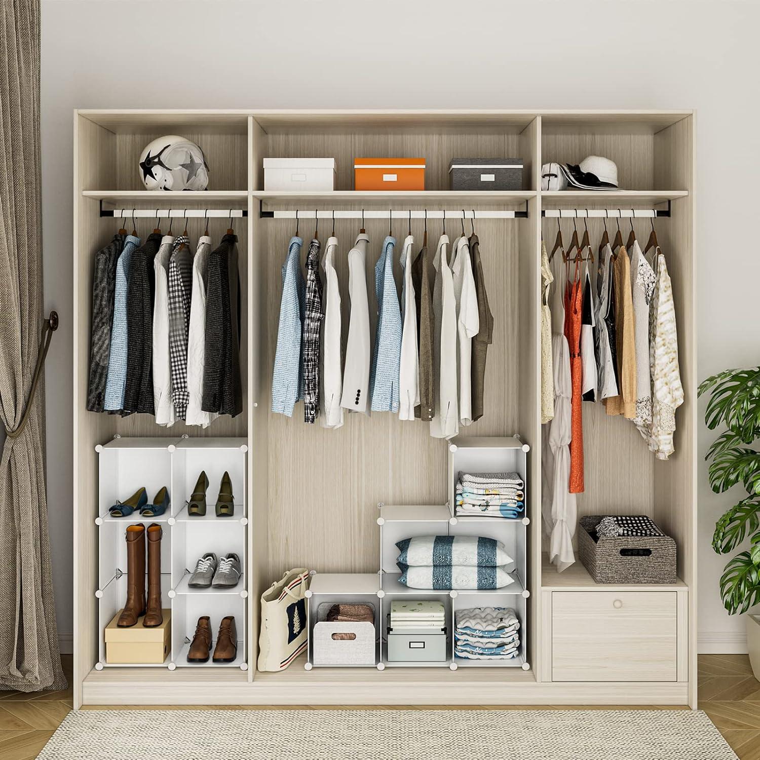 Organizador de Closet GIMTRR 6 Cubos Blanco 30x30 cm