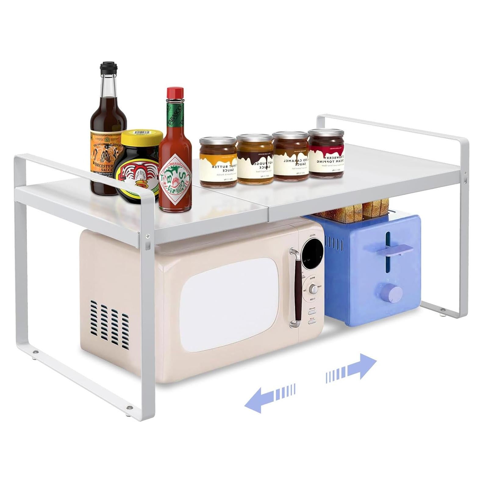 Organizador de Estante Expandible KOMOHOM 35-66 cm Blanco