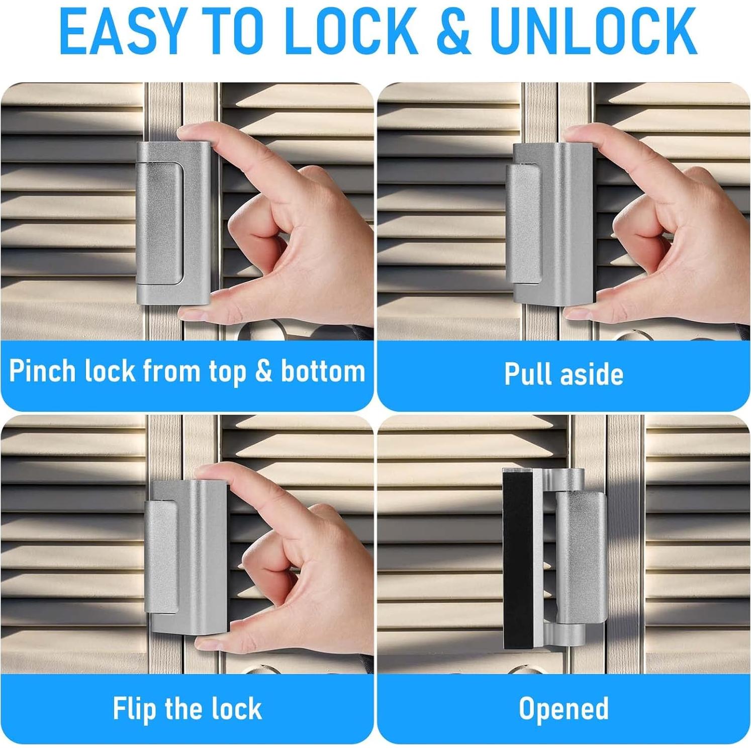 Cerradura de Refuerzo Steinwhale para Puerta 2Pack Seguridad