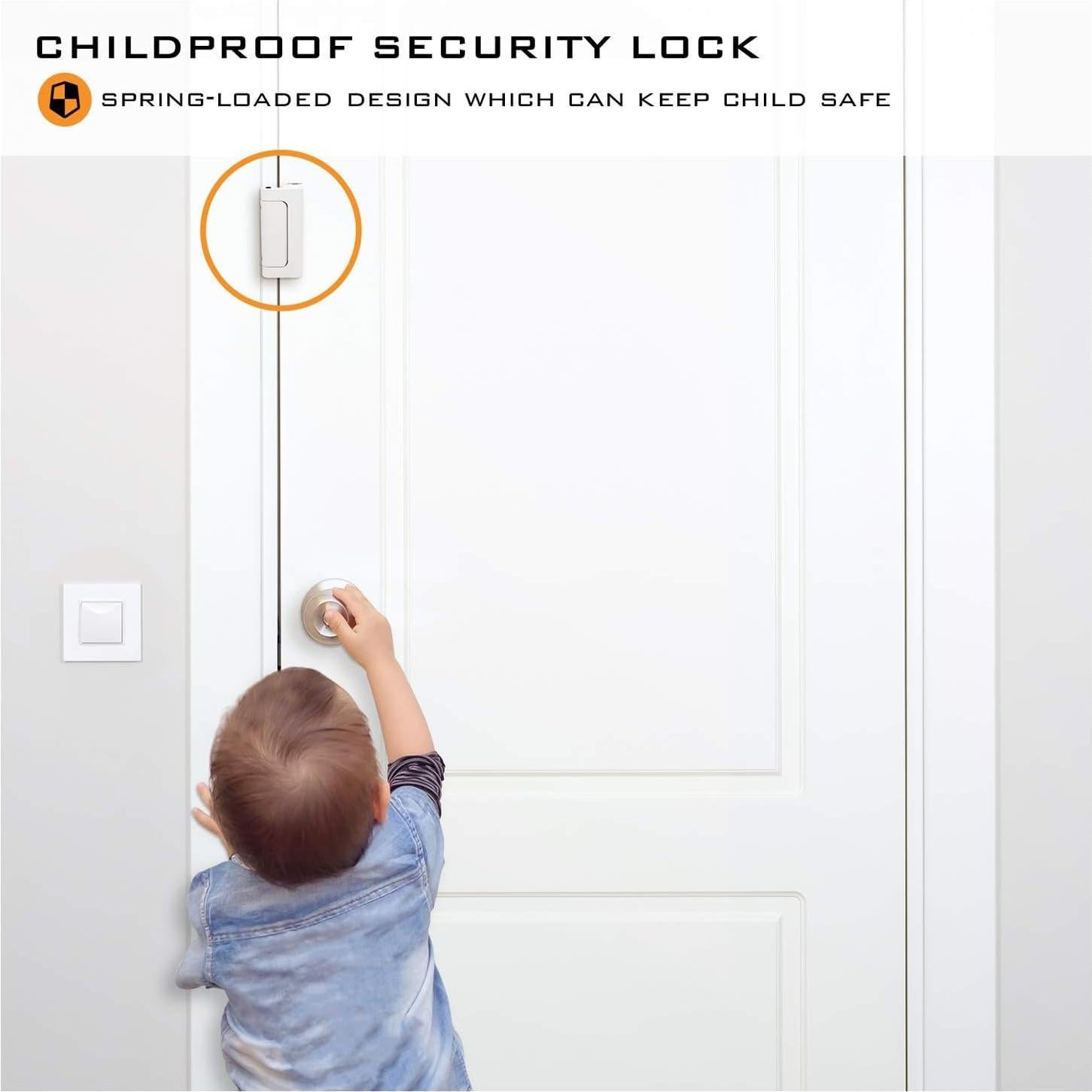 Cerradura de Refuerzo HardwareX 2 Paquetes Blanco 7,62 cm