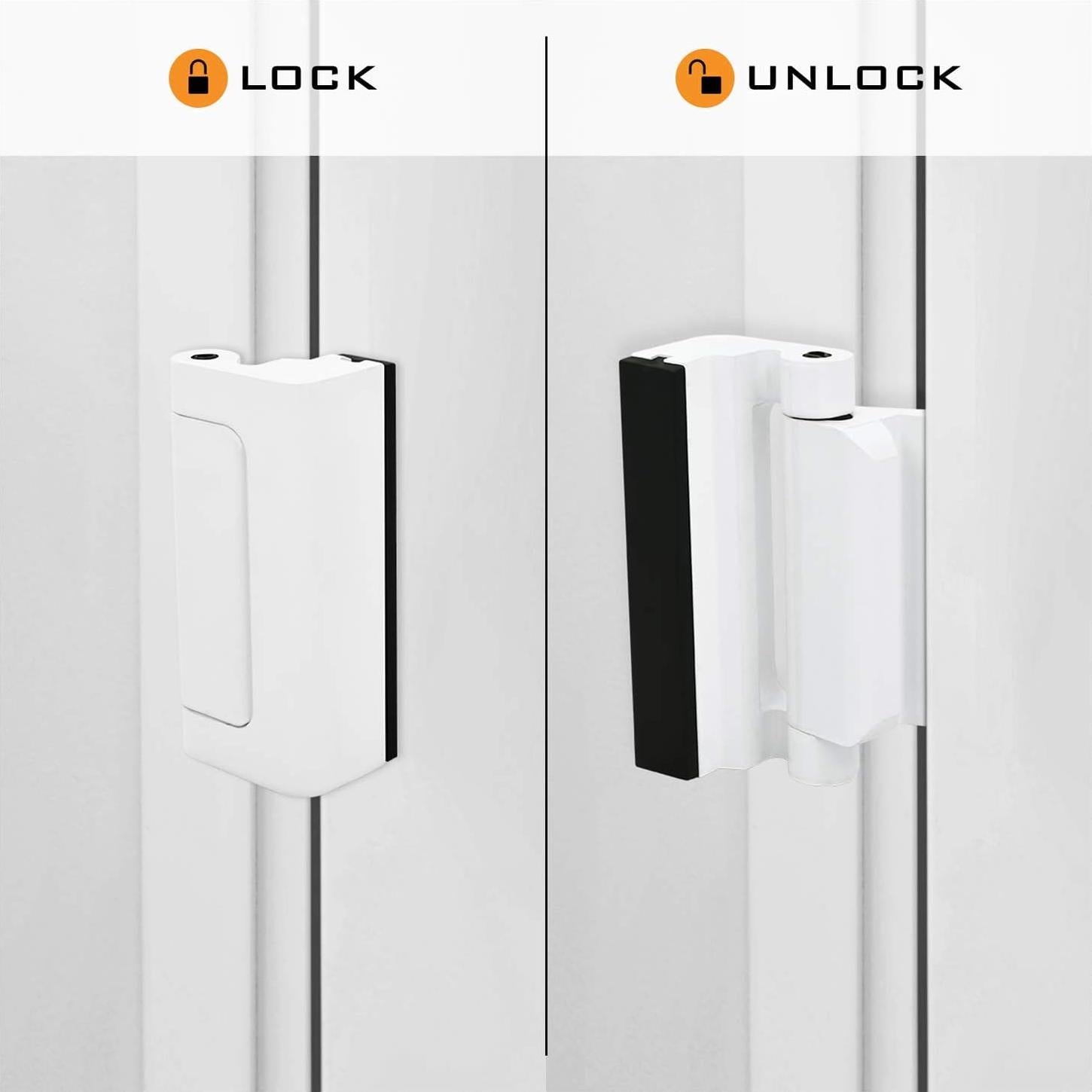 Cerradura de Refuerzo HardwareX 2 Paquetes Blanco 7,62 cm