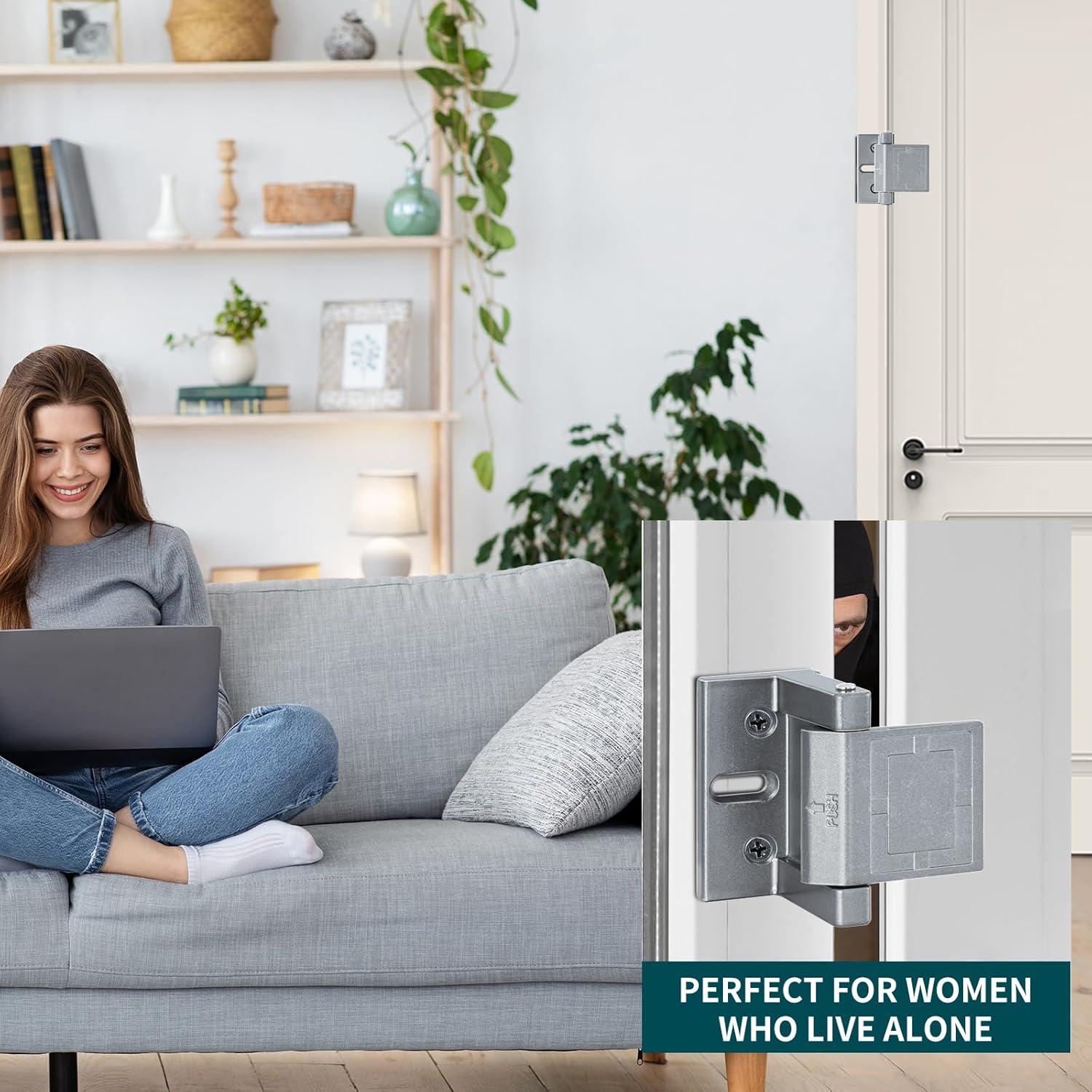 Cerradura de Puerta Reforzada JIADAXIN Aluminio 0.15 kg