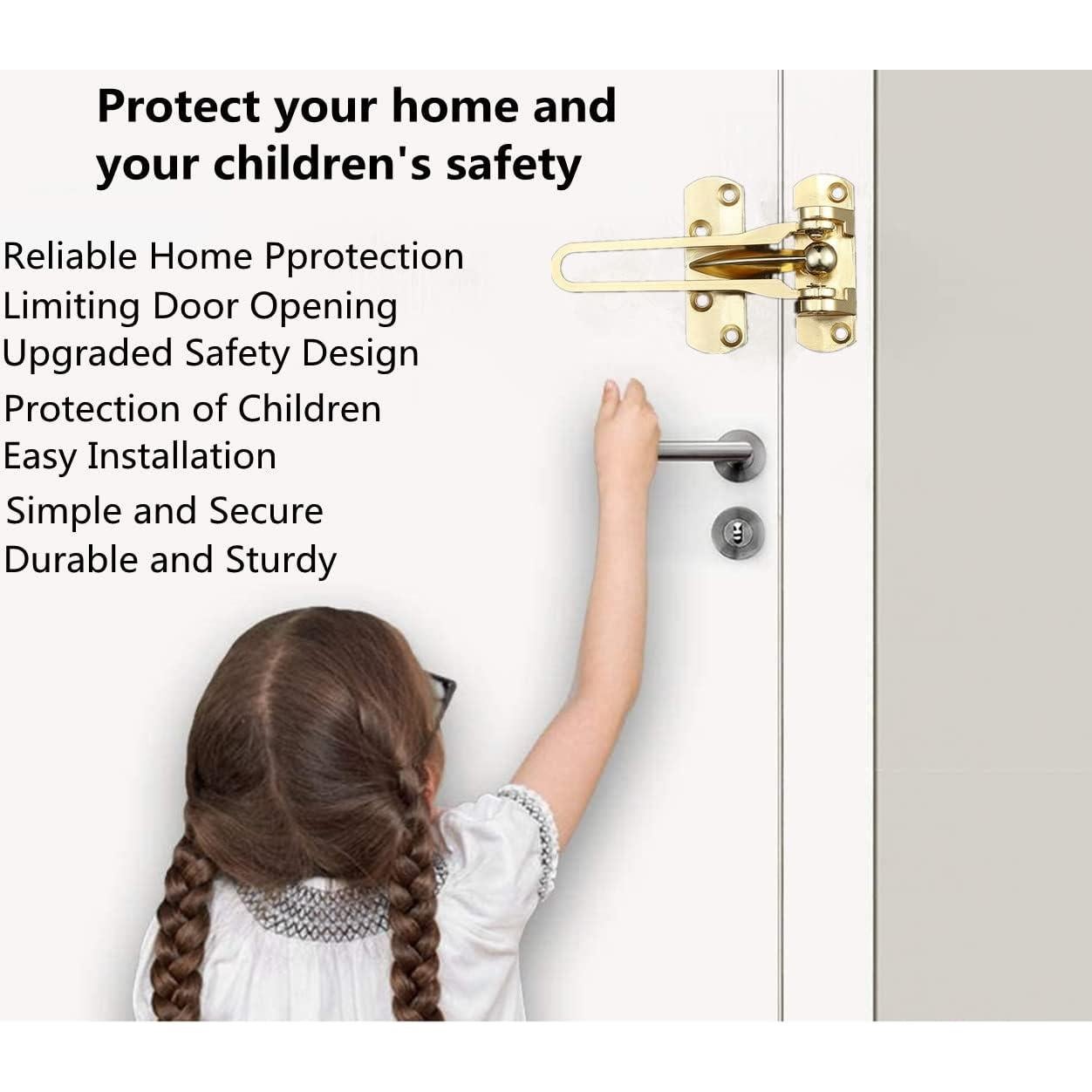 Cerradura de Seguridad para Puerta Szhdxsy Dorada 10 cm