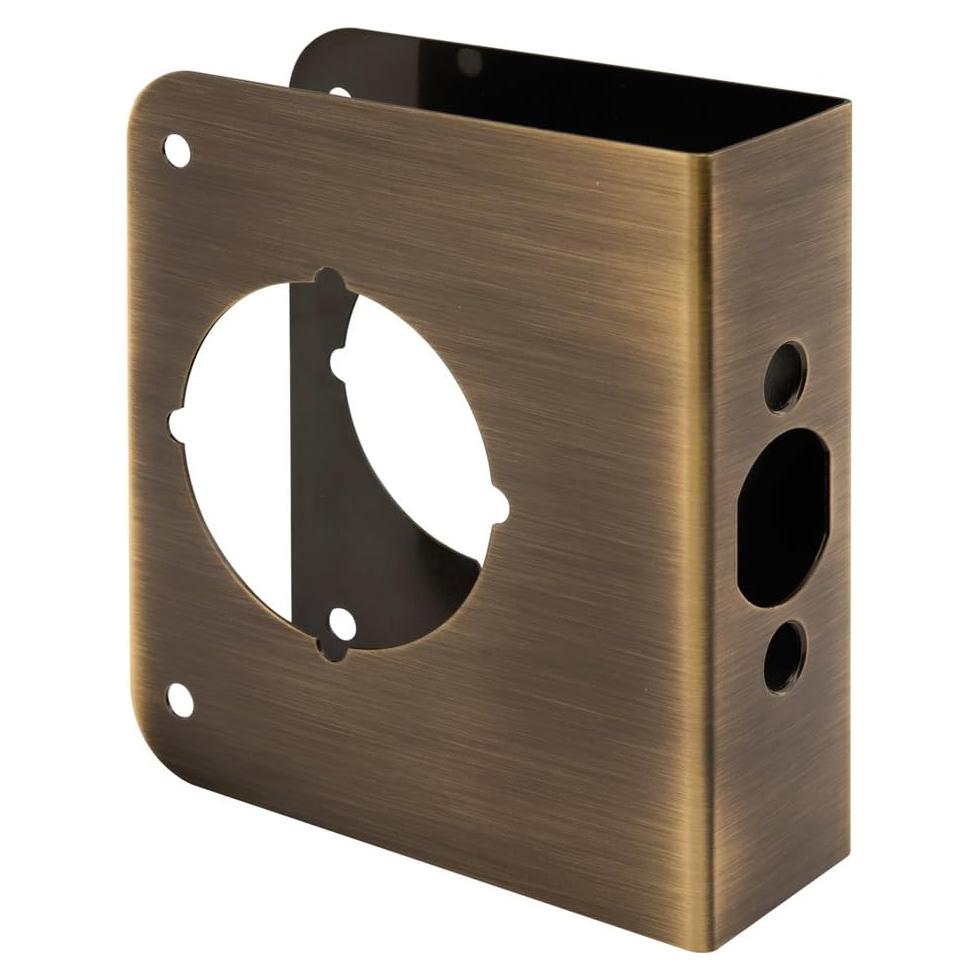 Placa de Refuerzo de Cerradura Prime-Line U 9572 Latón Antiguo