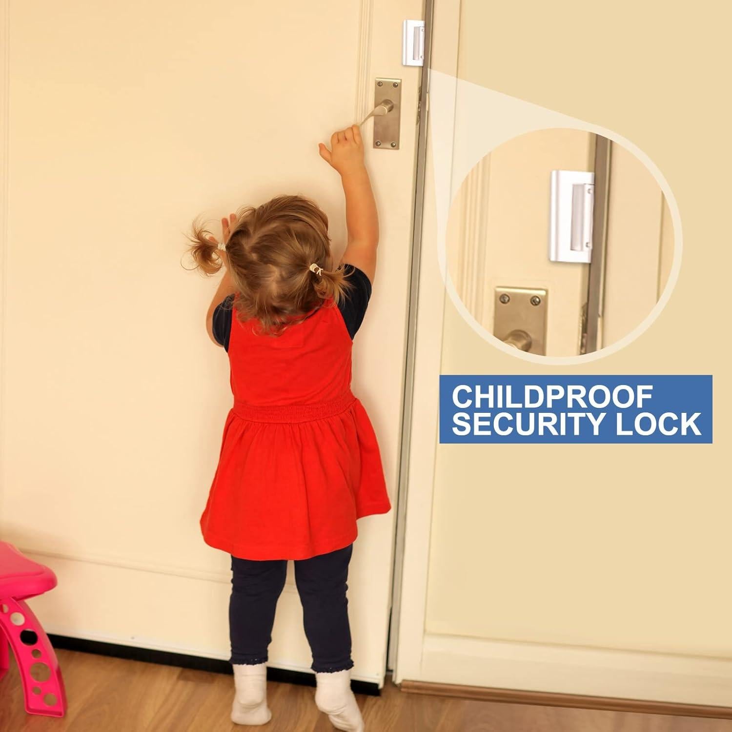 Paquete de 6 Cerraduras de Refuerzo Shimeyao para Puertas