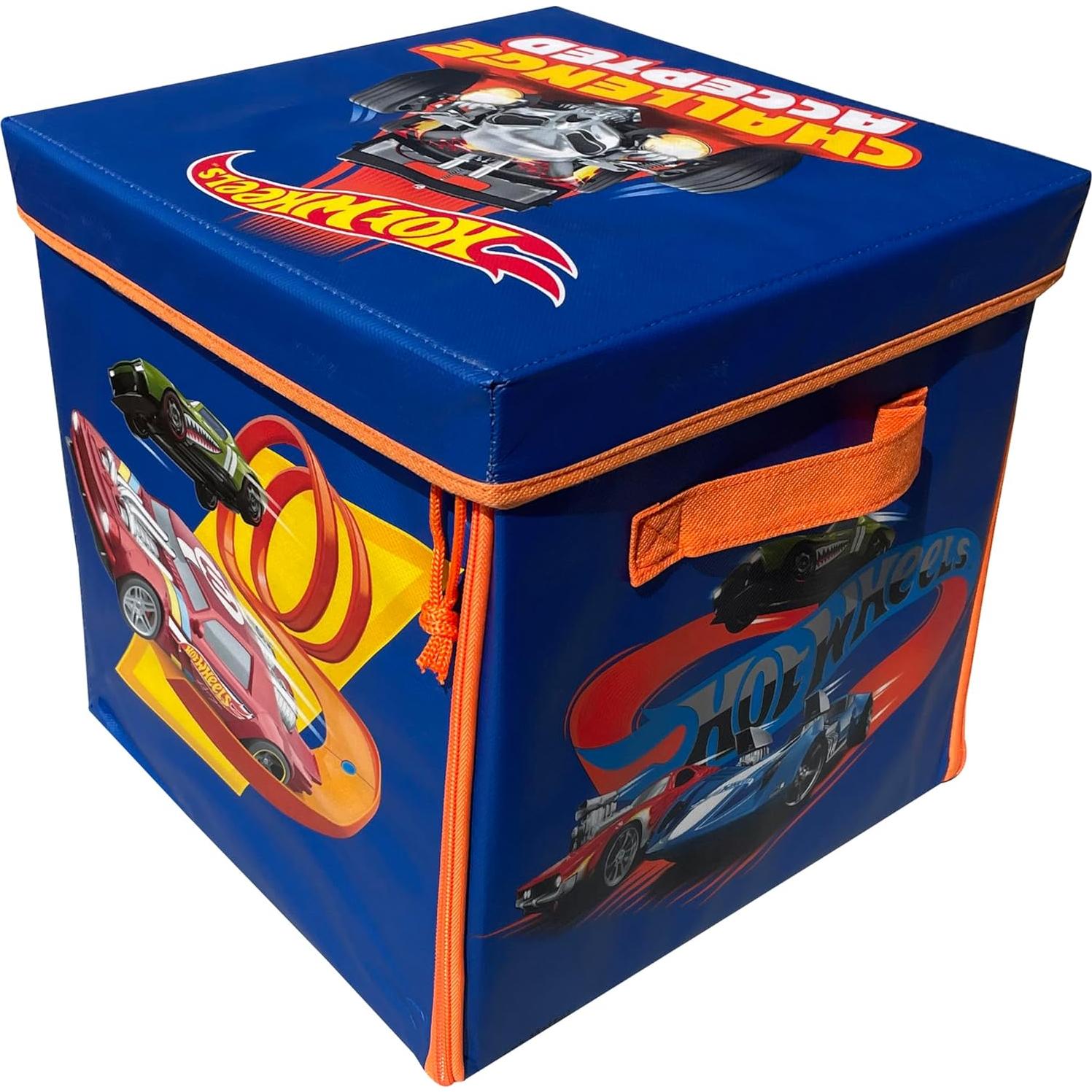 Cubo de Almacenamiento Hot Wheels ZipBin 300 Autos
