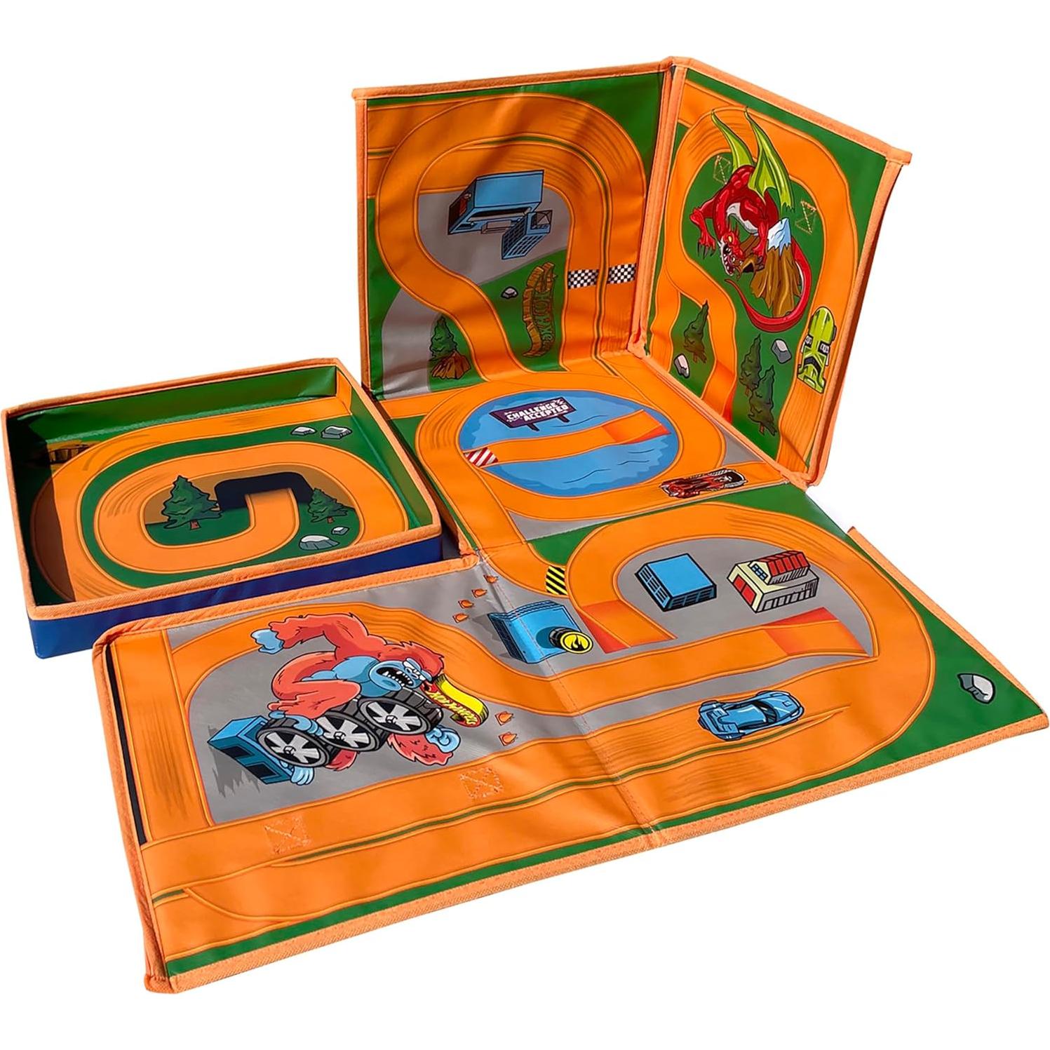 Cubo de Almacenamiento Hot Wheels ZipBin 300 Autos