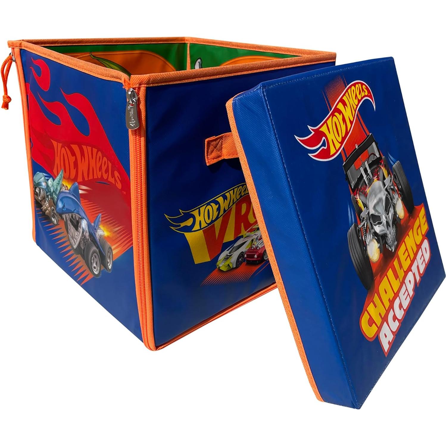 Cubo de Almacenamiento Hot Wheels ZipBin 300 Autos
