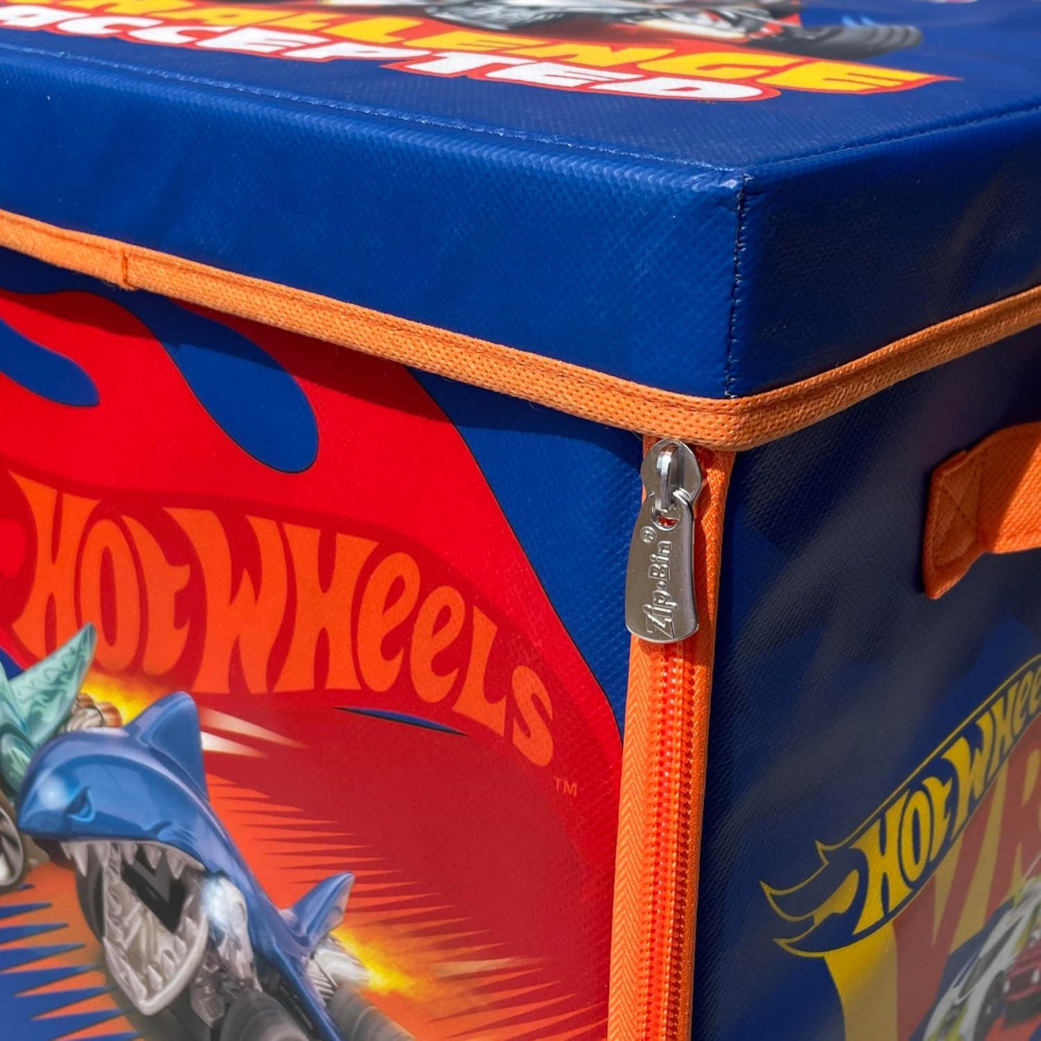 Cubo de Almacenamiento Hot Wheels ZipBin 300 Autos