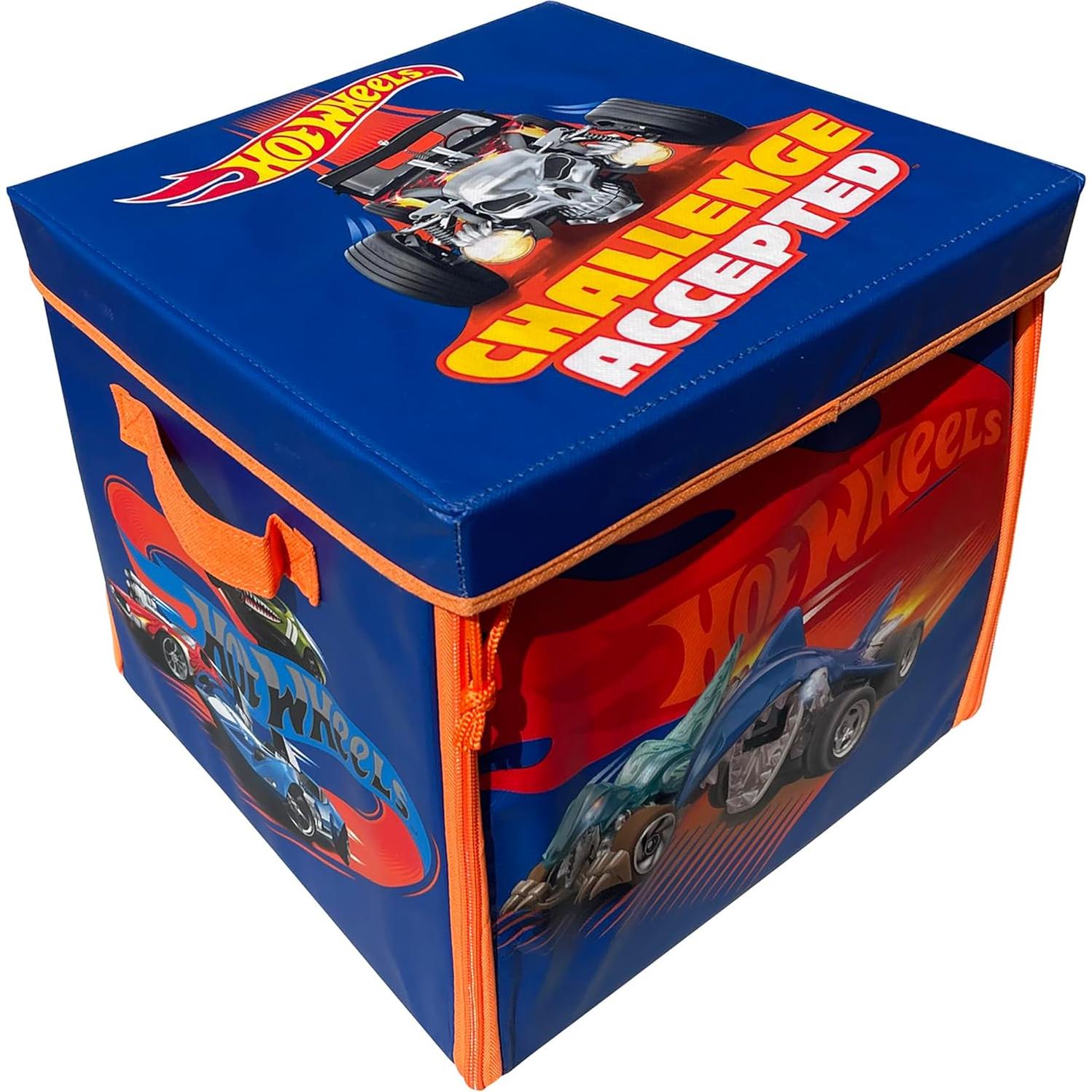 Cubo de Almacenamiento Hot Wheels ZipBin 300 Autos