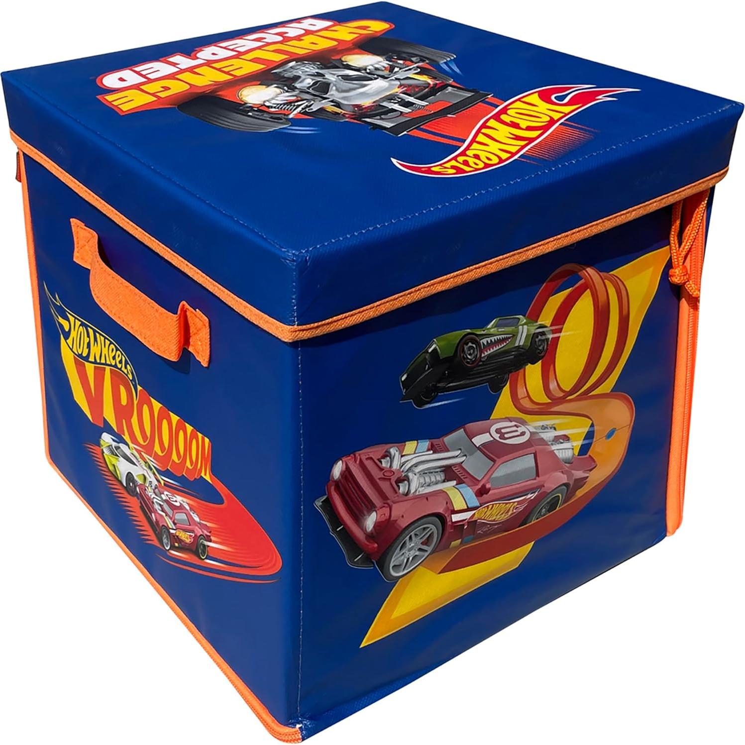 Cubo de Almacenamiento Hot Wheels ZipBin 300 Autos