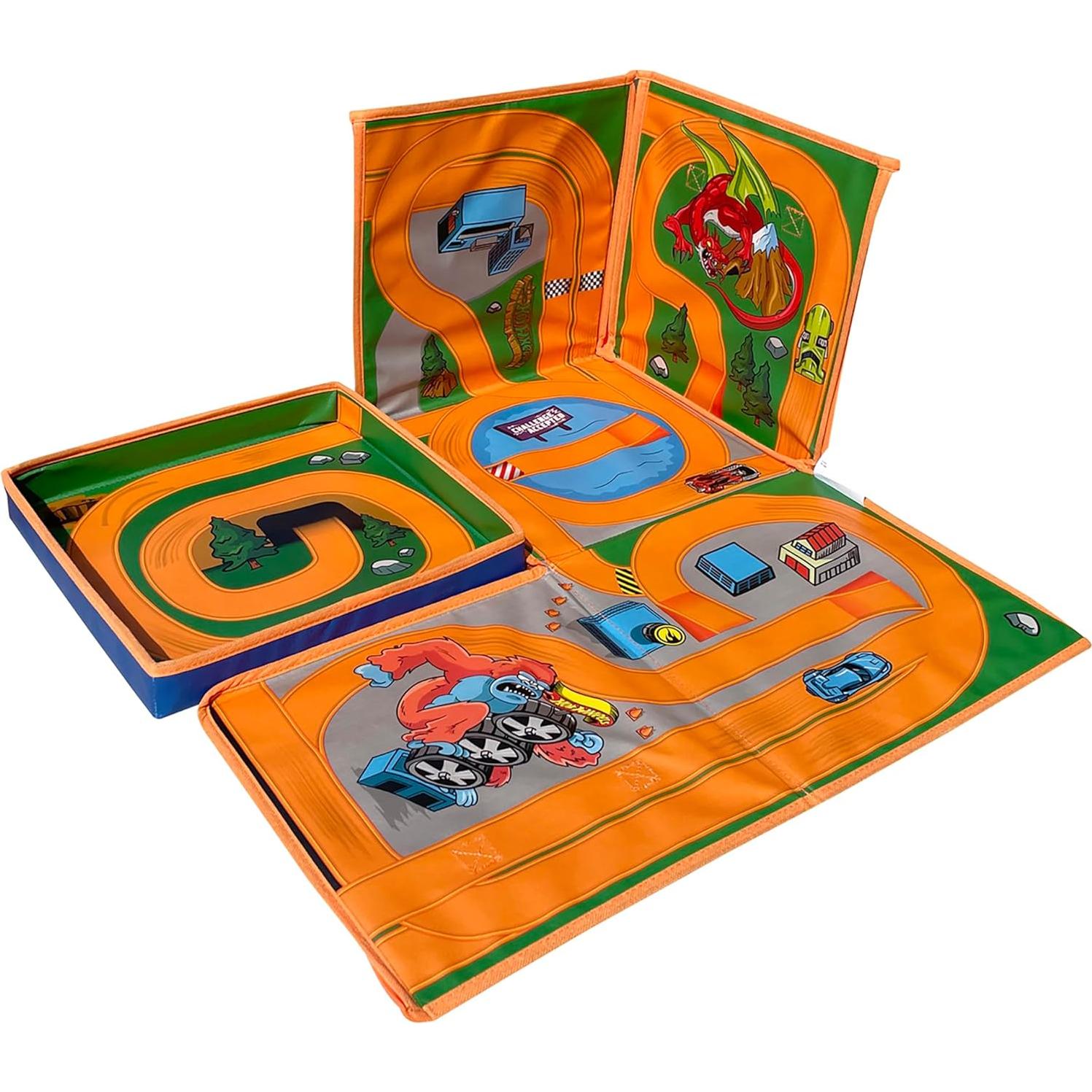 Cubo de Almacenamiento Hot Wheels ZipBin 300 Autos
