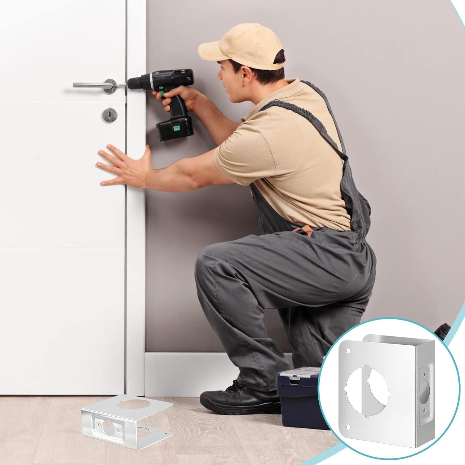 Juego de Placas de Refuerzo para Puertas Ferraycle 4 Pcs