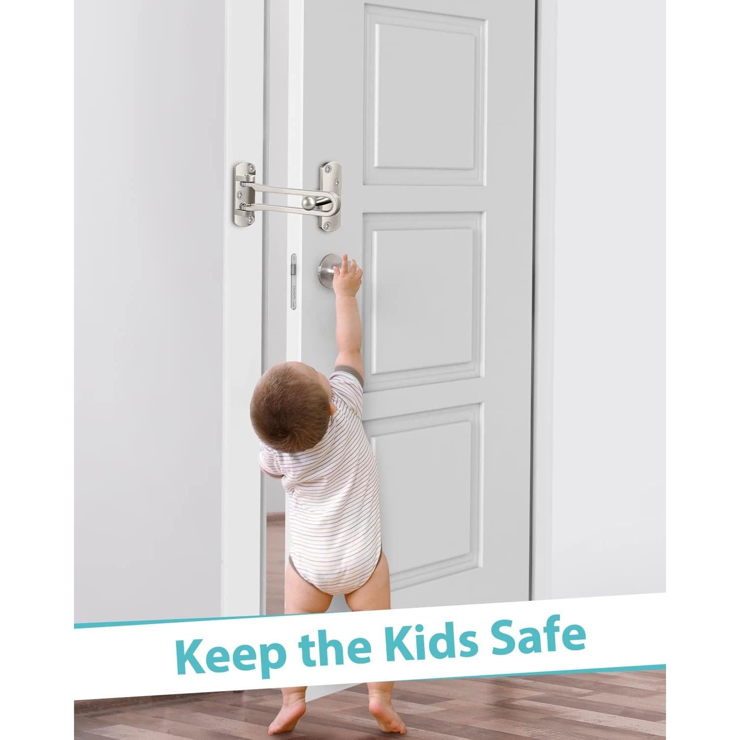 Cerradura de Seguridad CRANACH para Puerta - Aluminio Niquelado