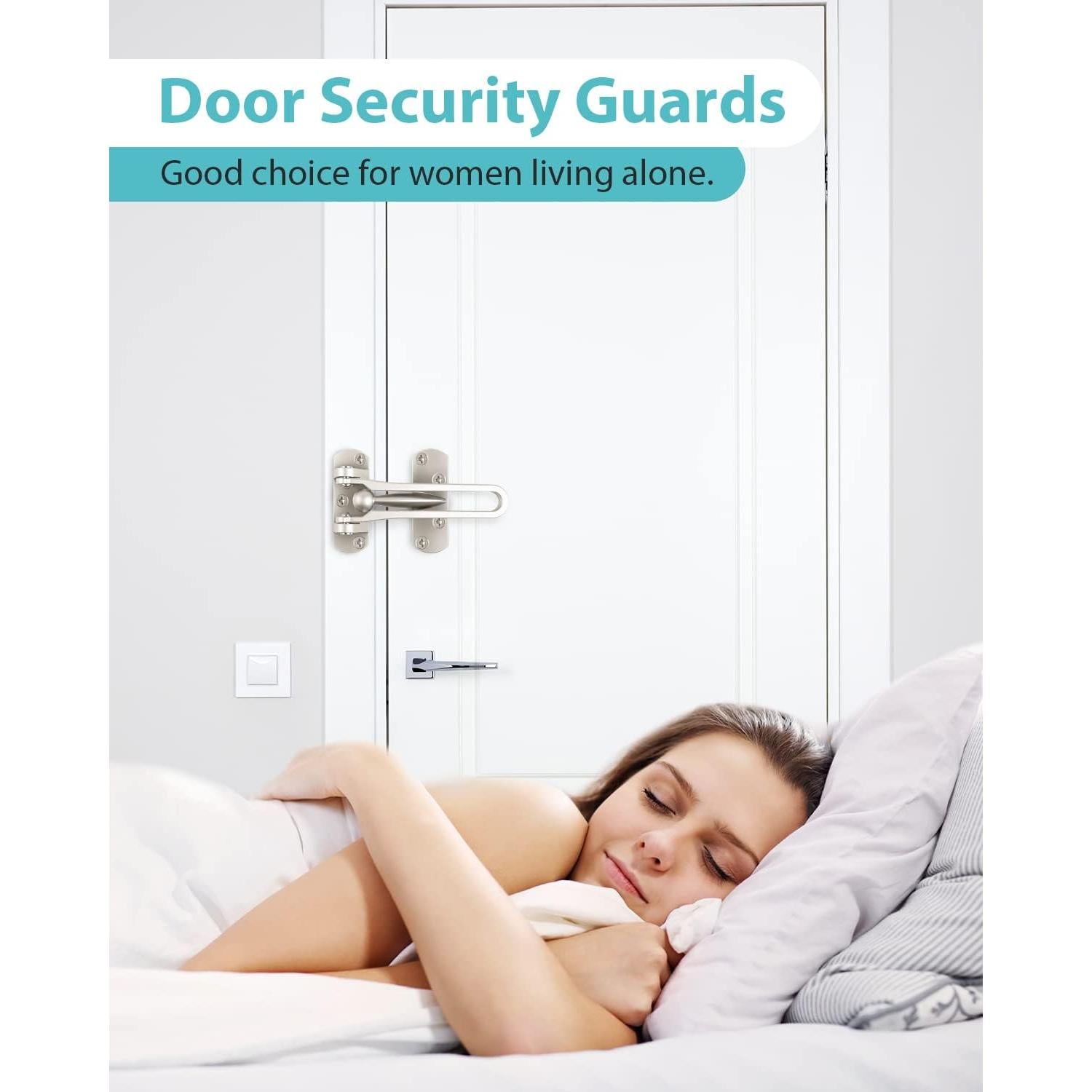 Cerradura de Seguridad CRANACH para Puerta - Aluminio Niquelado