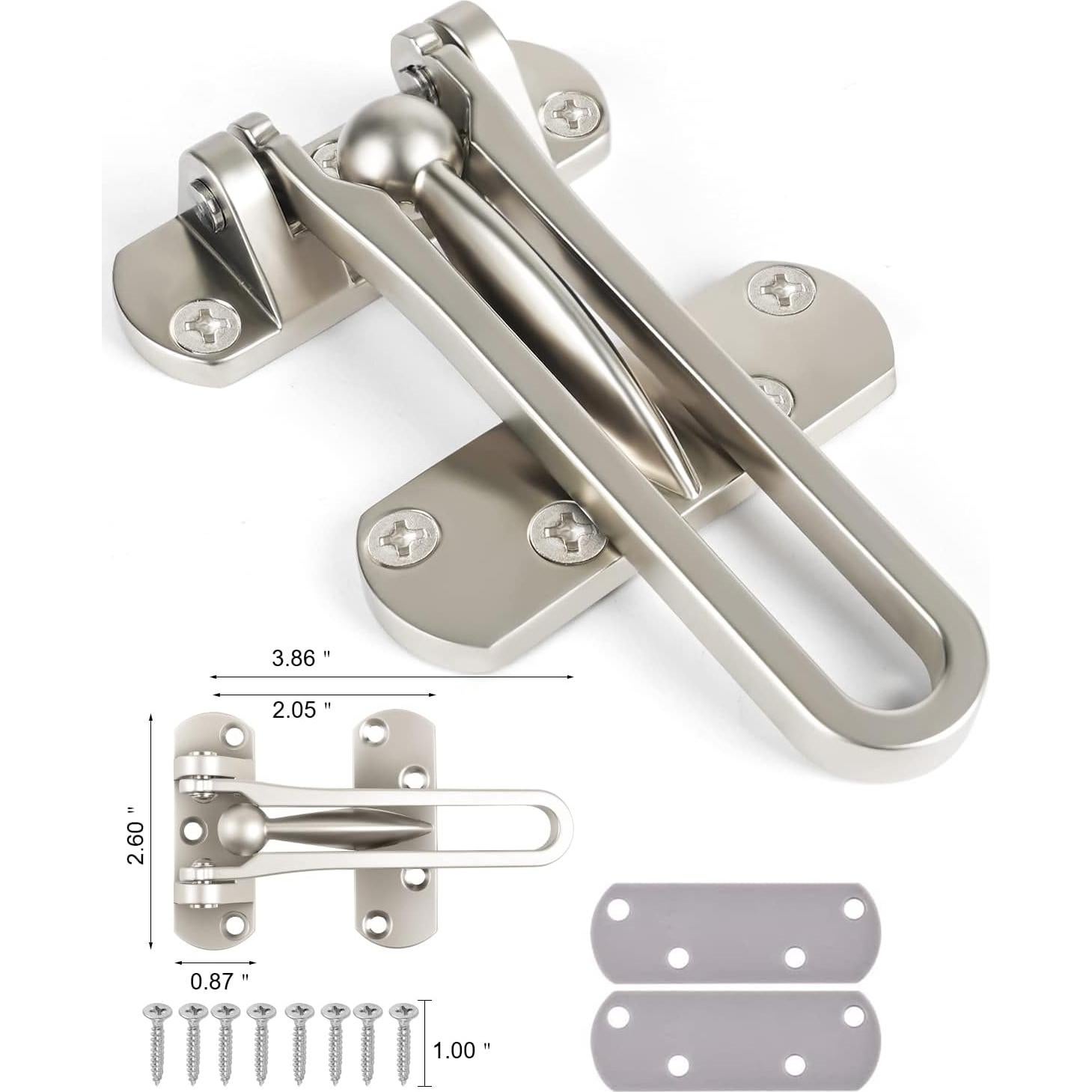 Cerradura de Seguridad CRANACH para Puerta - Aluminio Niquelado
