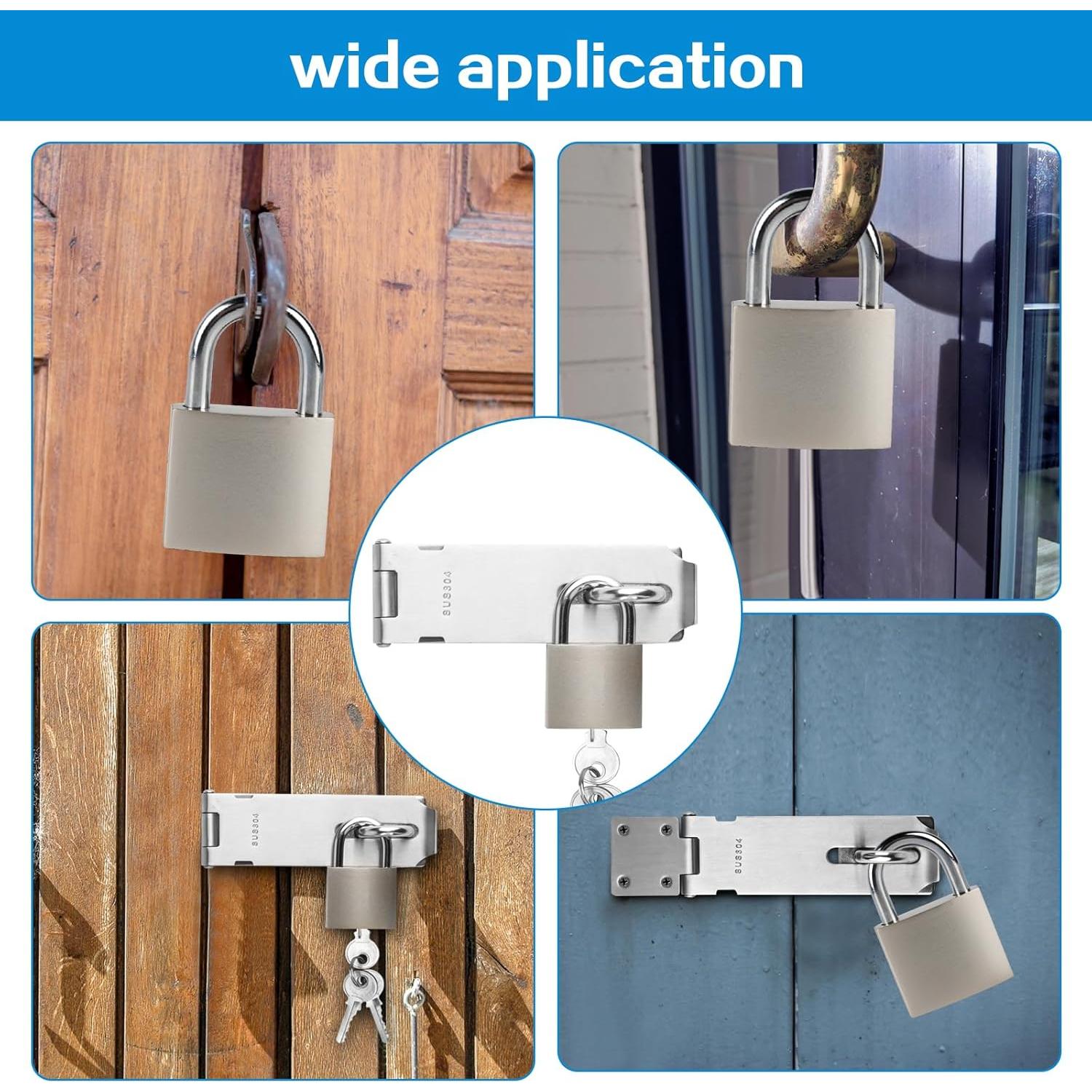 Juego de Cerradura de Acero Inoxidable QBXMY7 12,7 cm