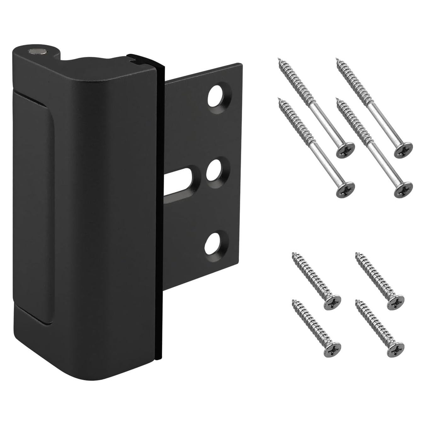 Cerradura de Refuerzo U 11126 Aluminio Negro 7,62 cm