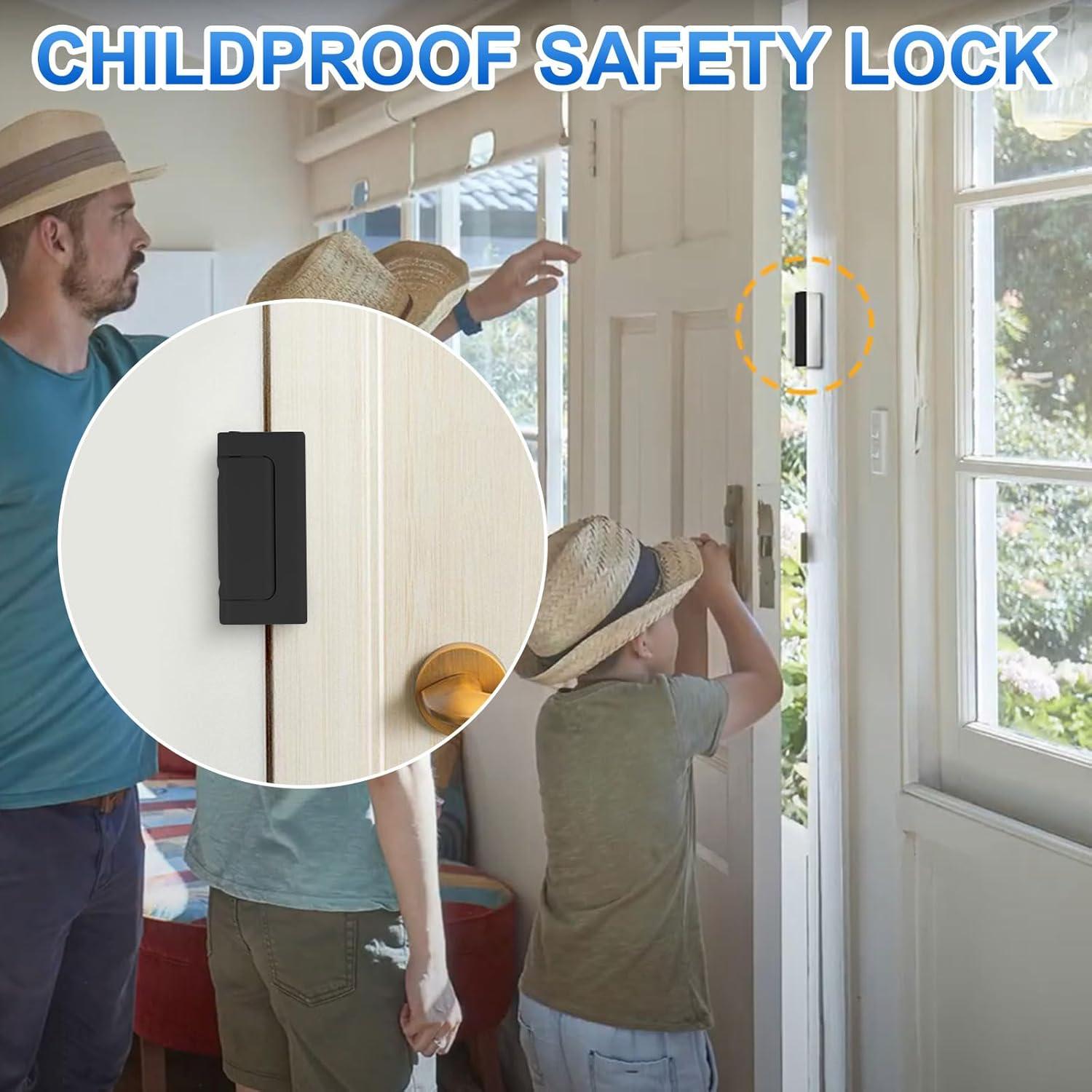 Cerradura de Refuerzo U 11126 Aluminio Negro 7,62 cm