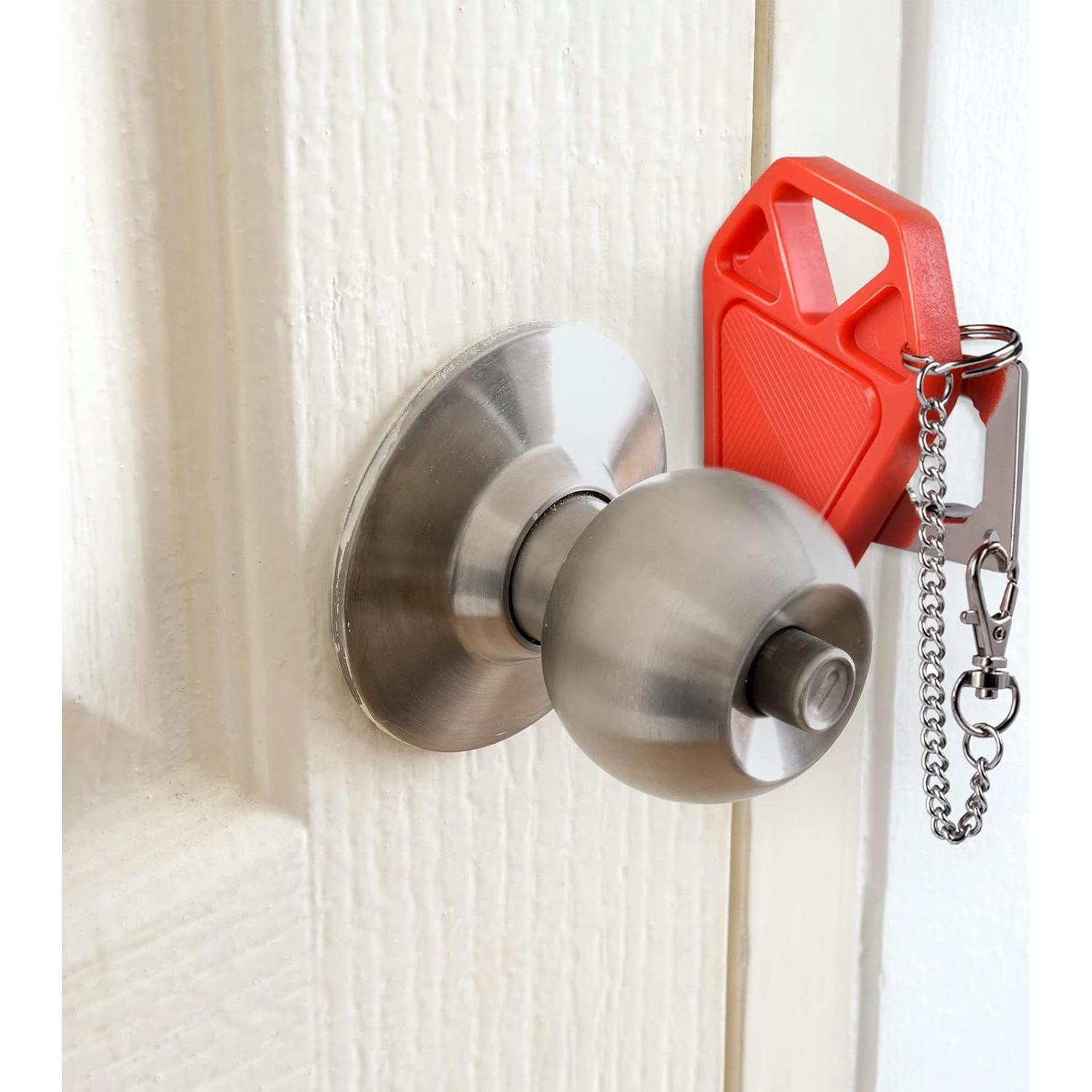 Cerradura de Puerta Portátil WINONLY Roja para Viaje