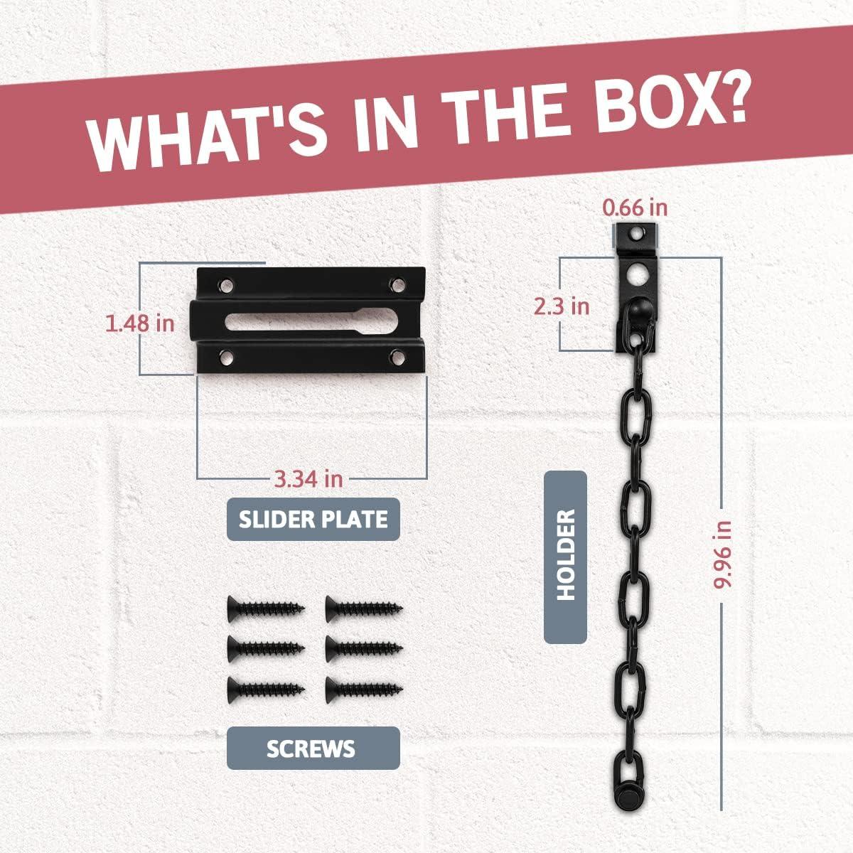 Cerraduras de Cadena para Puerta Jack N' Drill - 2 Pzas