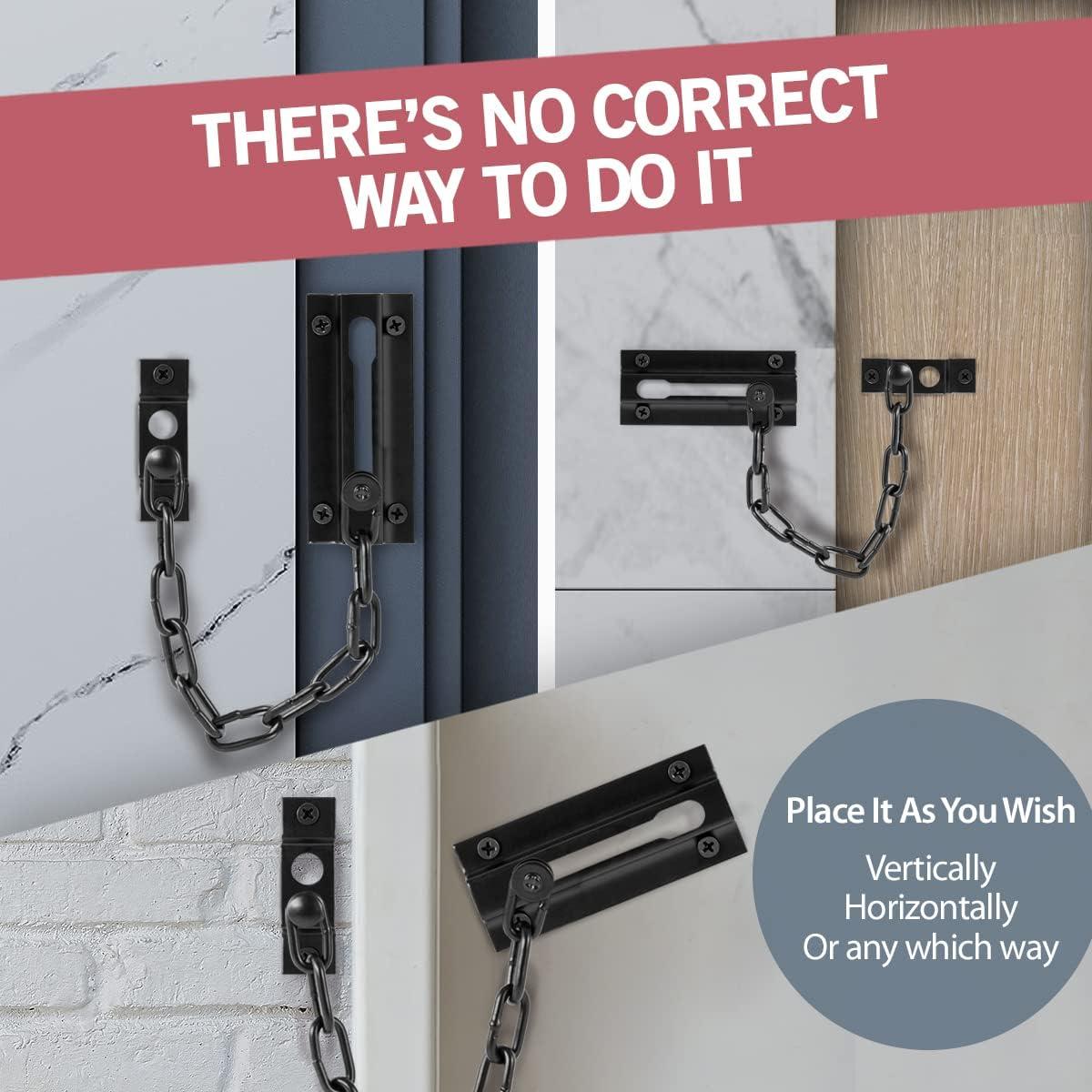 Cerraduras de Cadena para Puerta Jack N' Drill - 2 Pzas