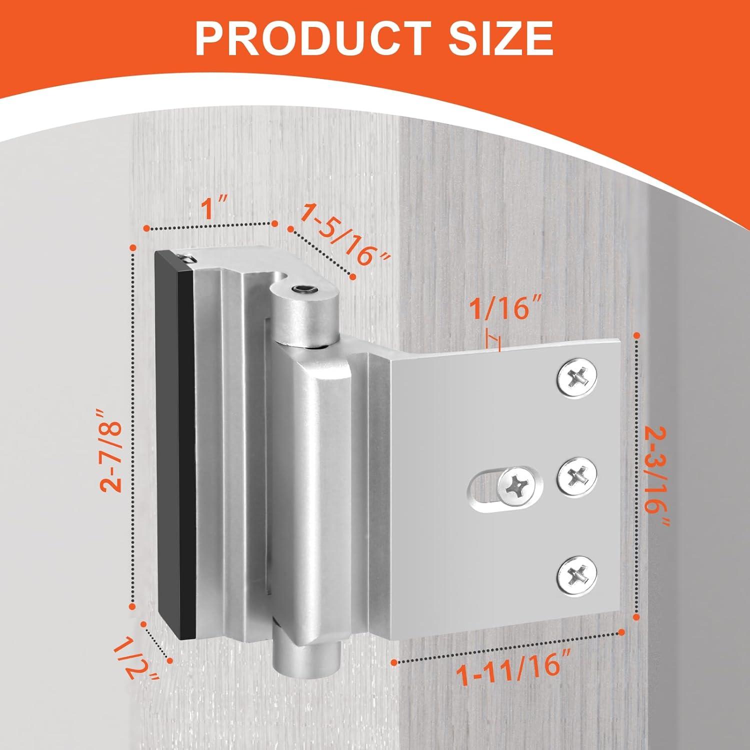 Cerradura de Seguridad KOVOSCH Refuerzo 2 Paquete Plata