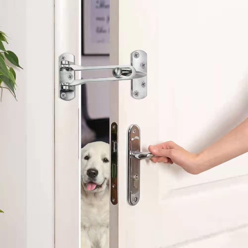 Cerradura de Barra Giratoria SHIJUNHE 4 Piezas Plata