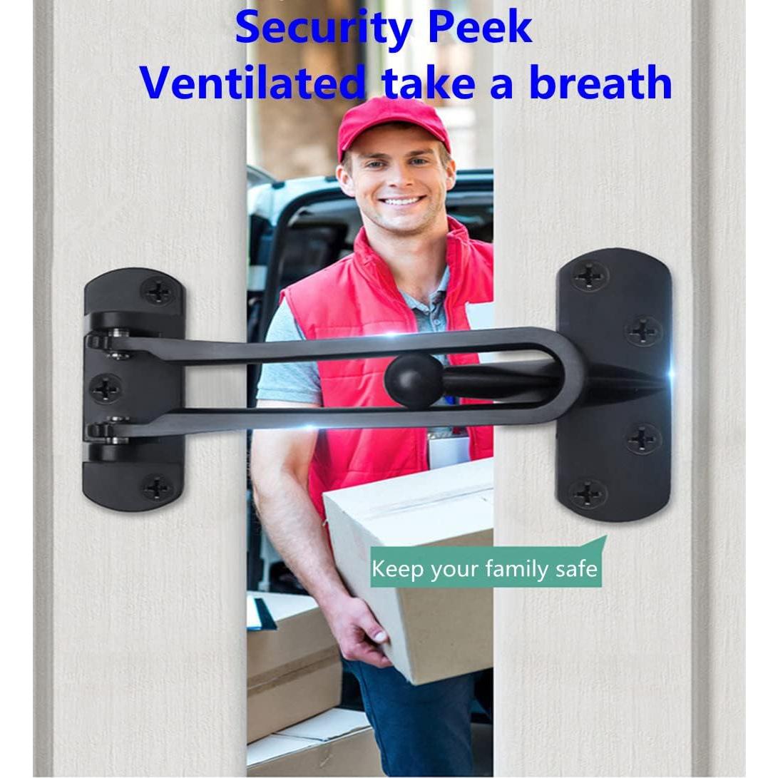 Cerradura de Seguridad para Puerta Szhdxsy 4 Pcs Negra