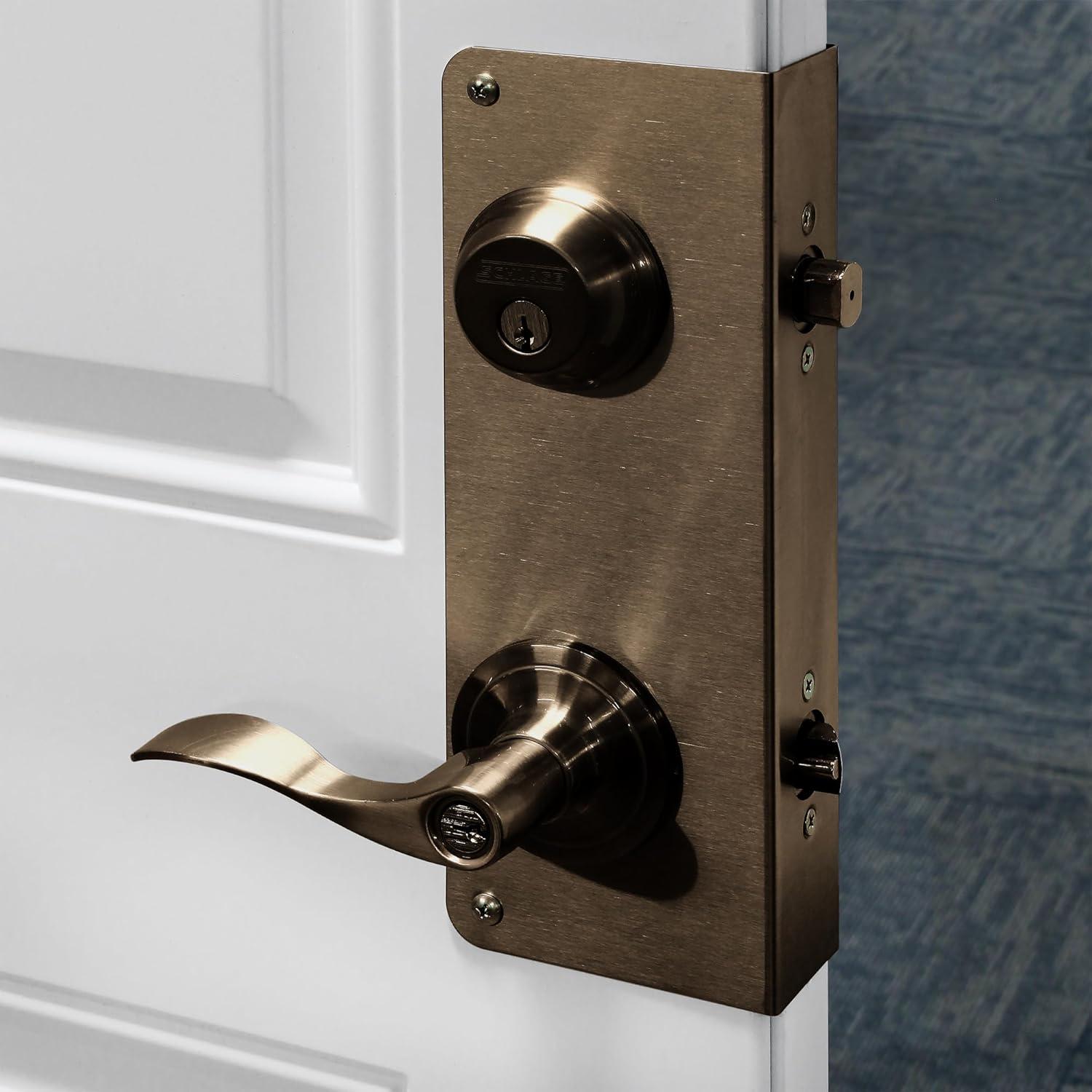 Placa de Refuerzo de Cerradura Prime-Line Latón Antiguo 4,45 cm