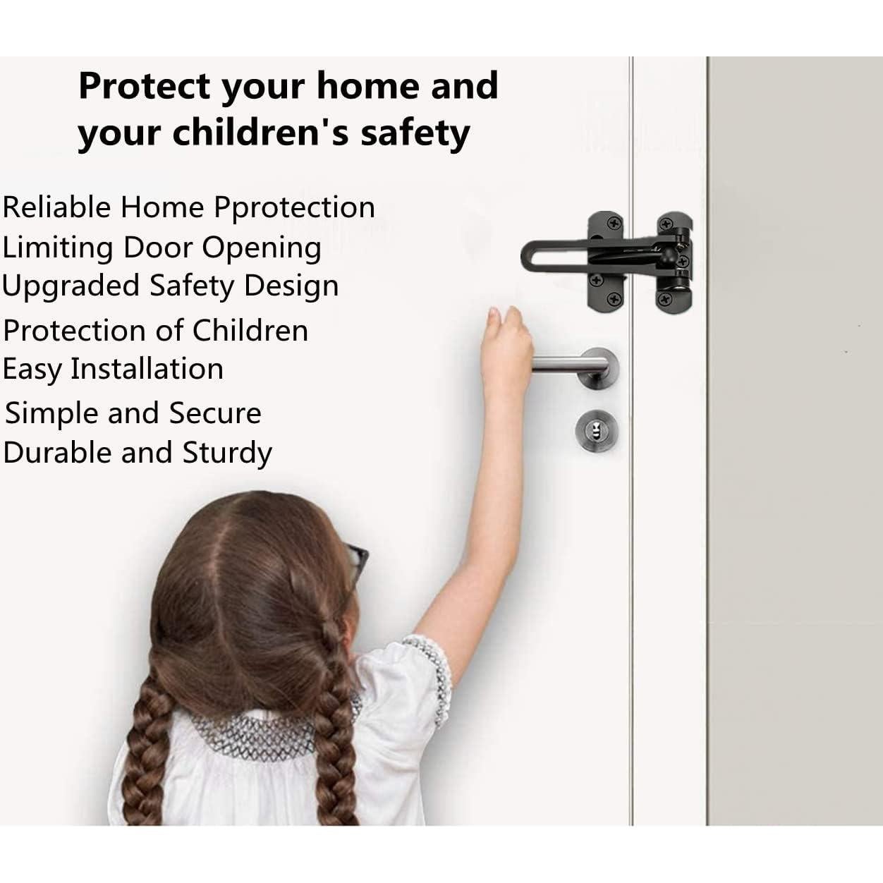 Cerradura de Seguridad para Puerta Szhdxsy, Negro