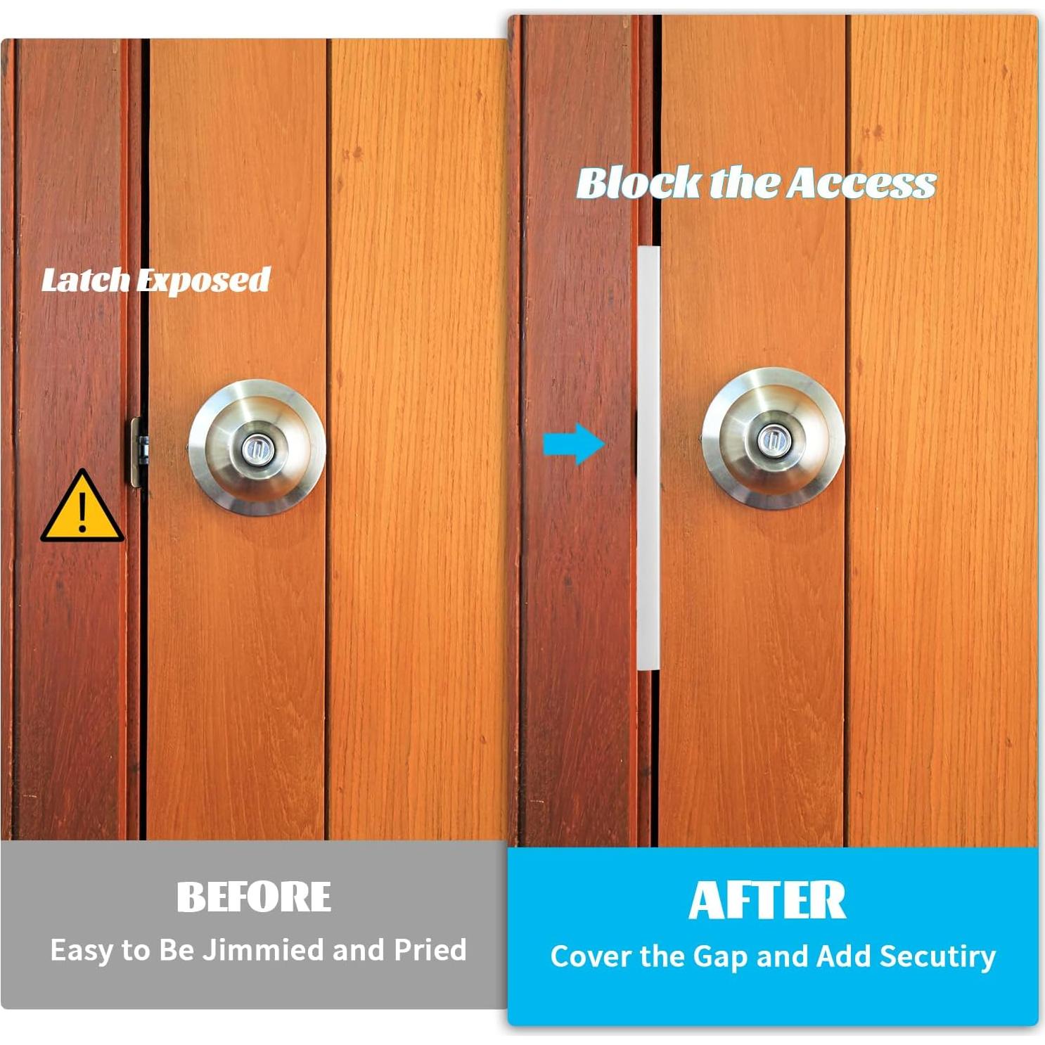 Placa de Protección de Pestillo Blulu 18 cm Acero Inoxidable - 2 Piezas