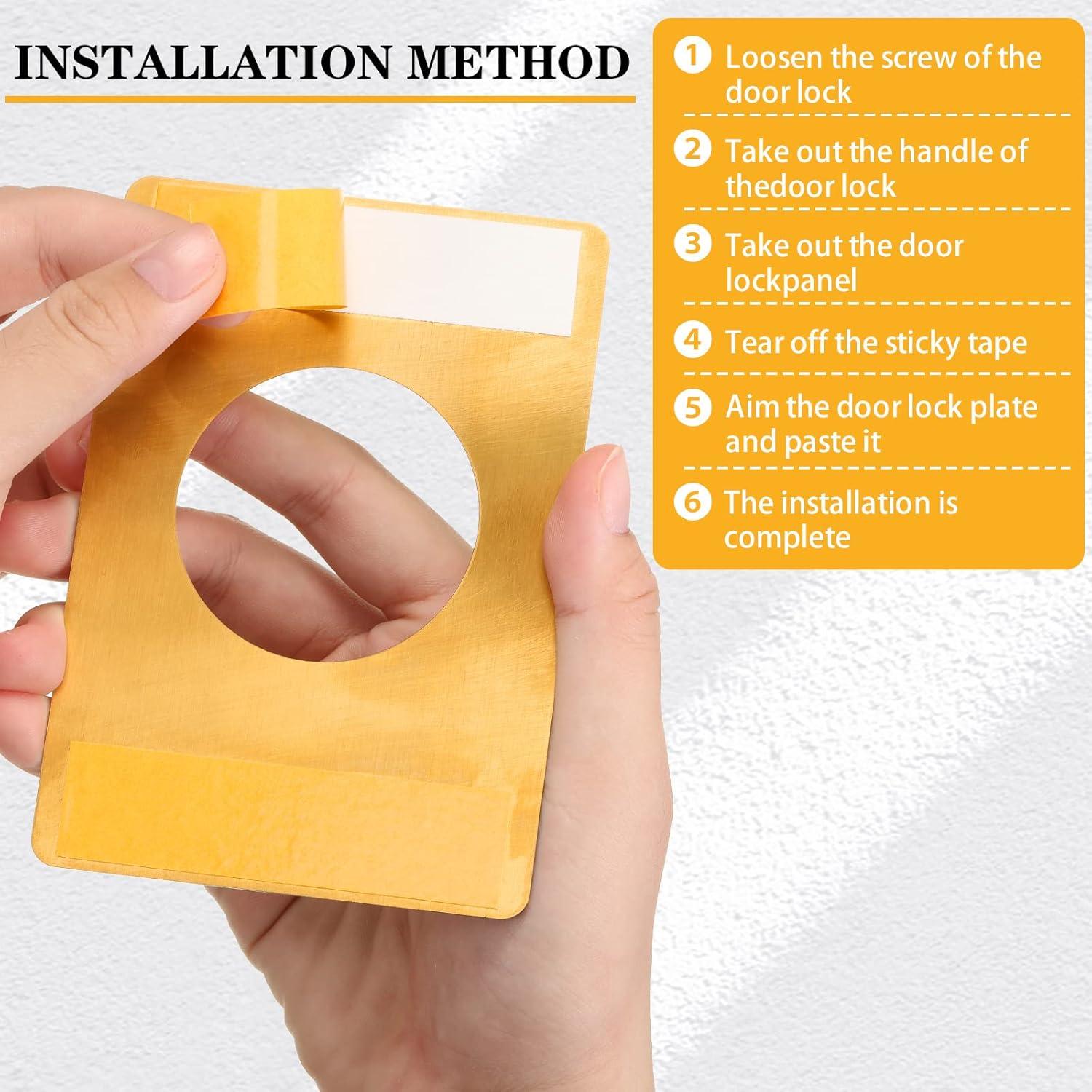 Placa de Refuerzo para Puerta LEIFIDE 2 Pcs Acero Inoxidable