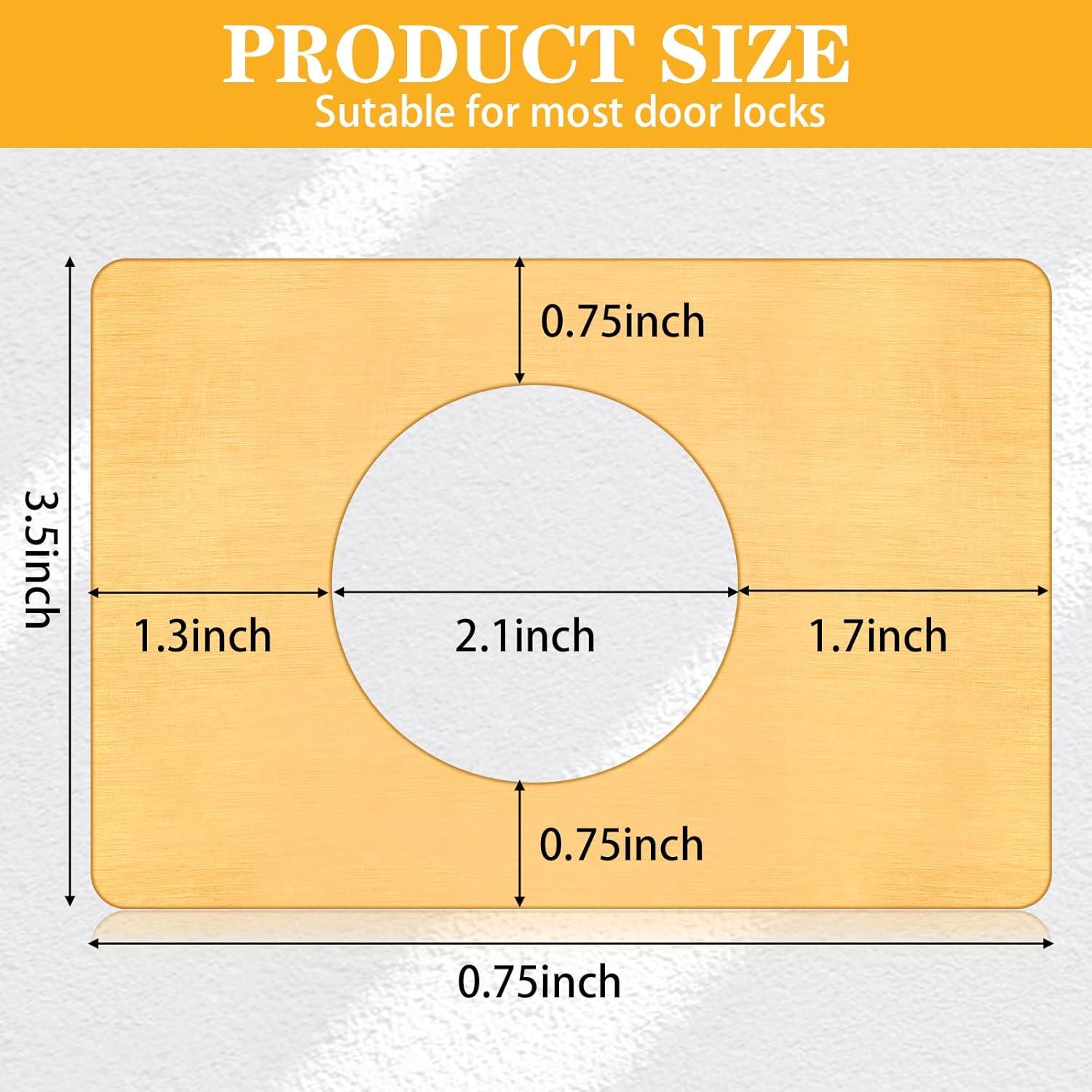 Placa de Refuerzo para Puerta LEIFIDE 2 Pcs Acero Inoxidable