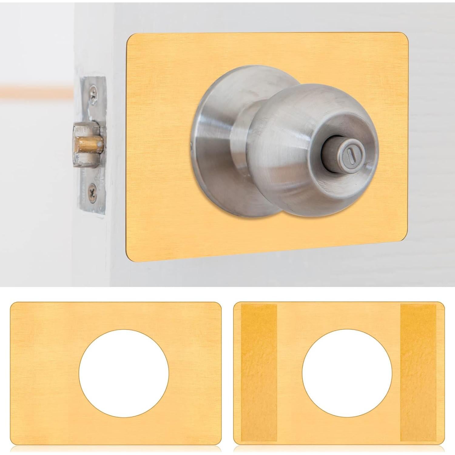 Placa de Refuerzo para Puerta LEIFIDE 2 Pcs Acero Inoxidable