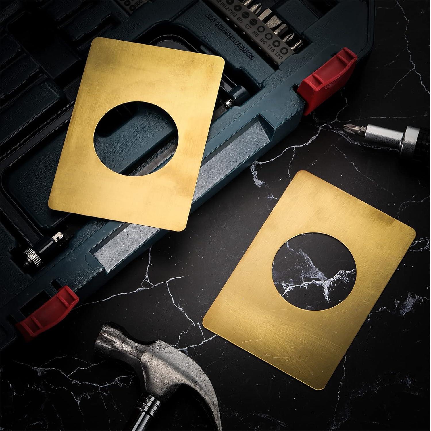 Placa de Refuerzo para Puerta LEIFIDE 2 Pcs Acero Inoxidable