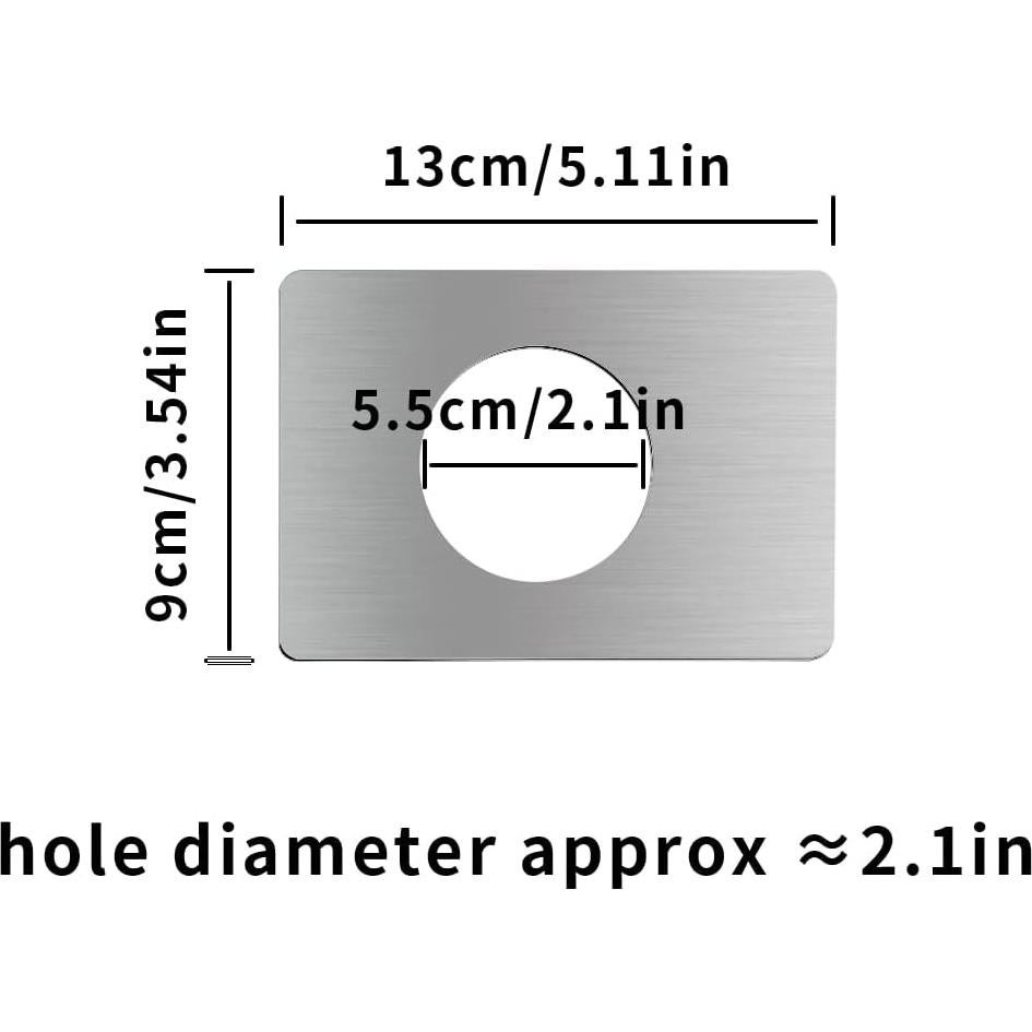 Placa de refuerzo de puerta KVZVK acero inoxidable 4 piezas