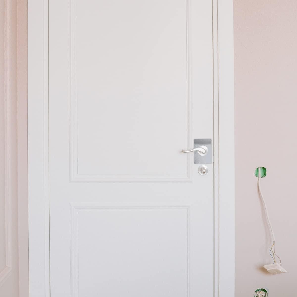 Placa de refuerzo de puerta KVZVK acero inoxidable 4 piezas