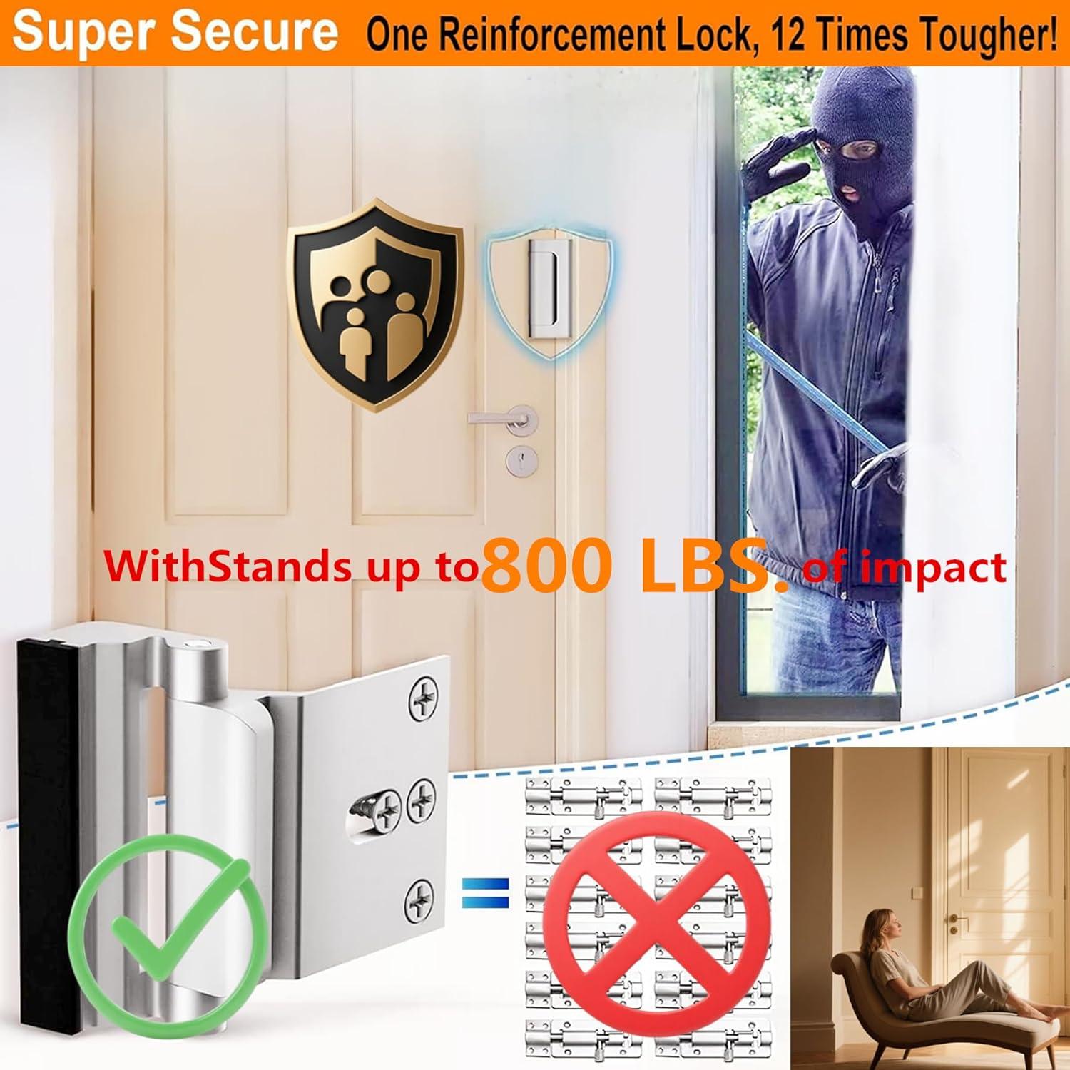 Cerraduras de Seguridad SIGZKK para Puertas - Paquete de 2