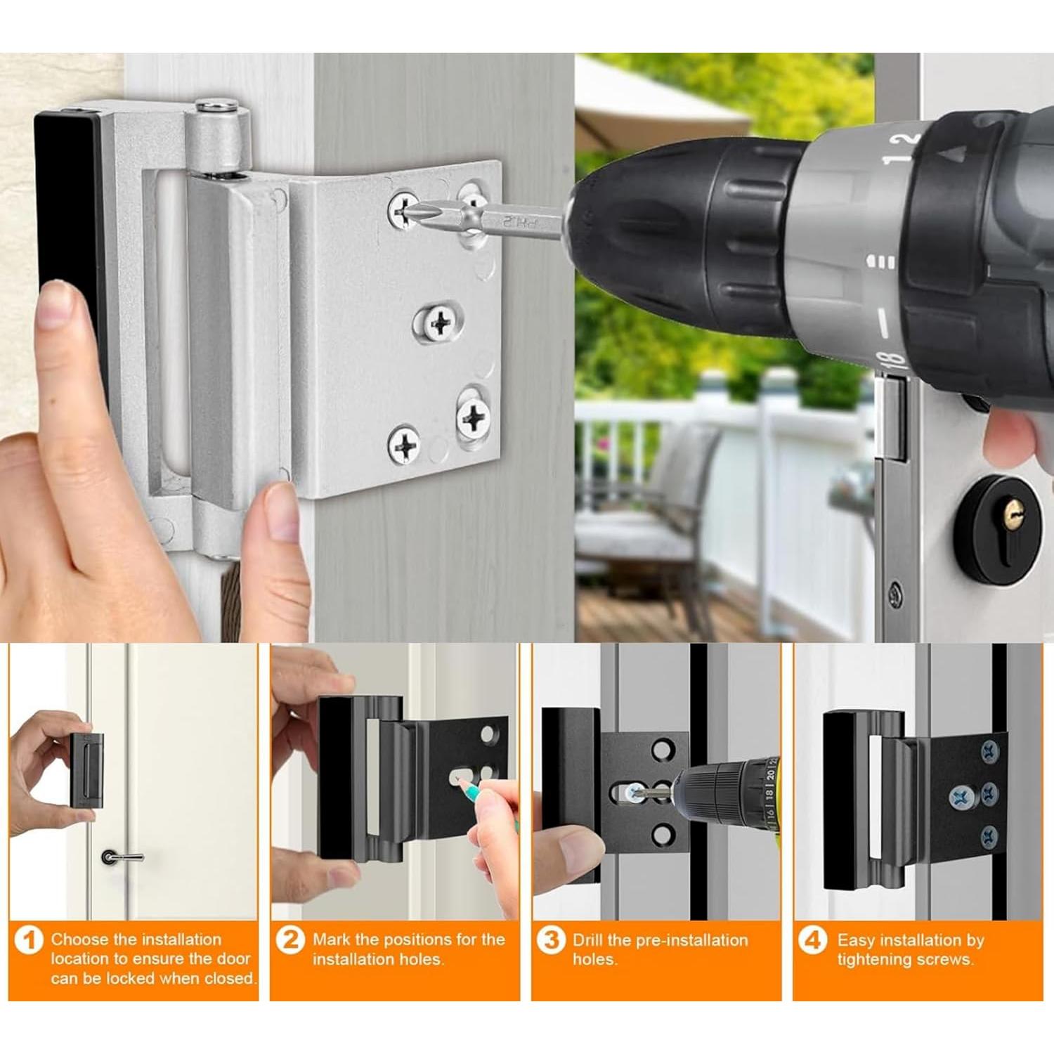 Cerraduras de Seguridad SIGZKK para Puertas - Paquete de 2